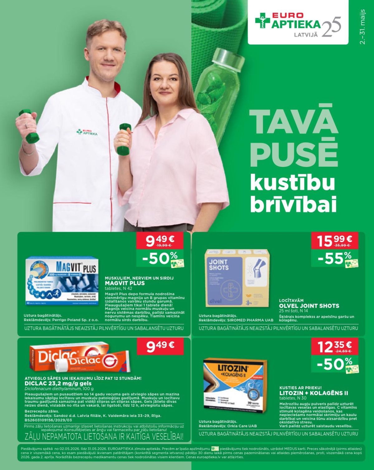 EUROAPTIEKA (02.05.2026 - 31.05.2026)