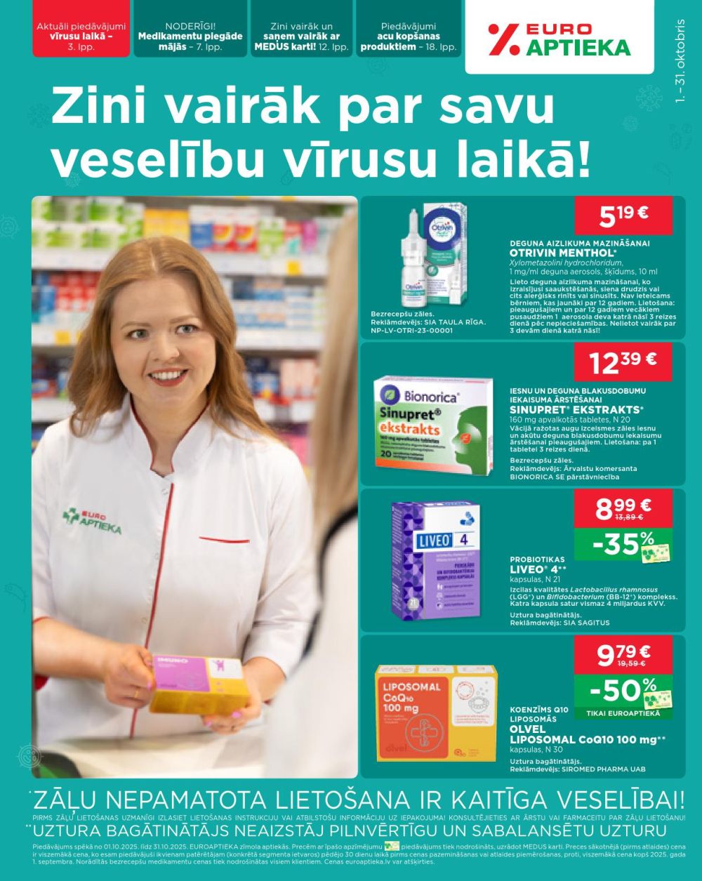 EUROAPTIEKA (01.10.2025 - 31.10.2025)