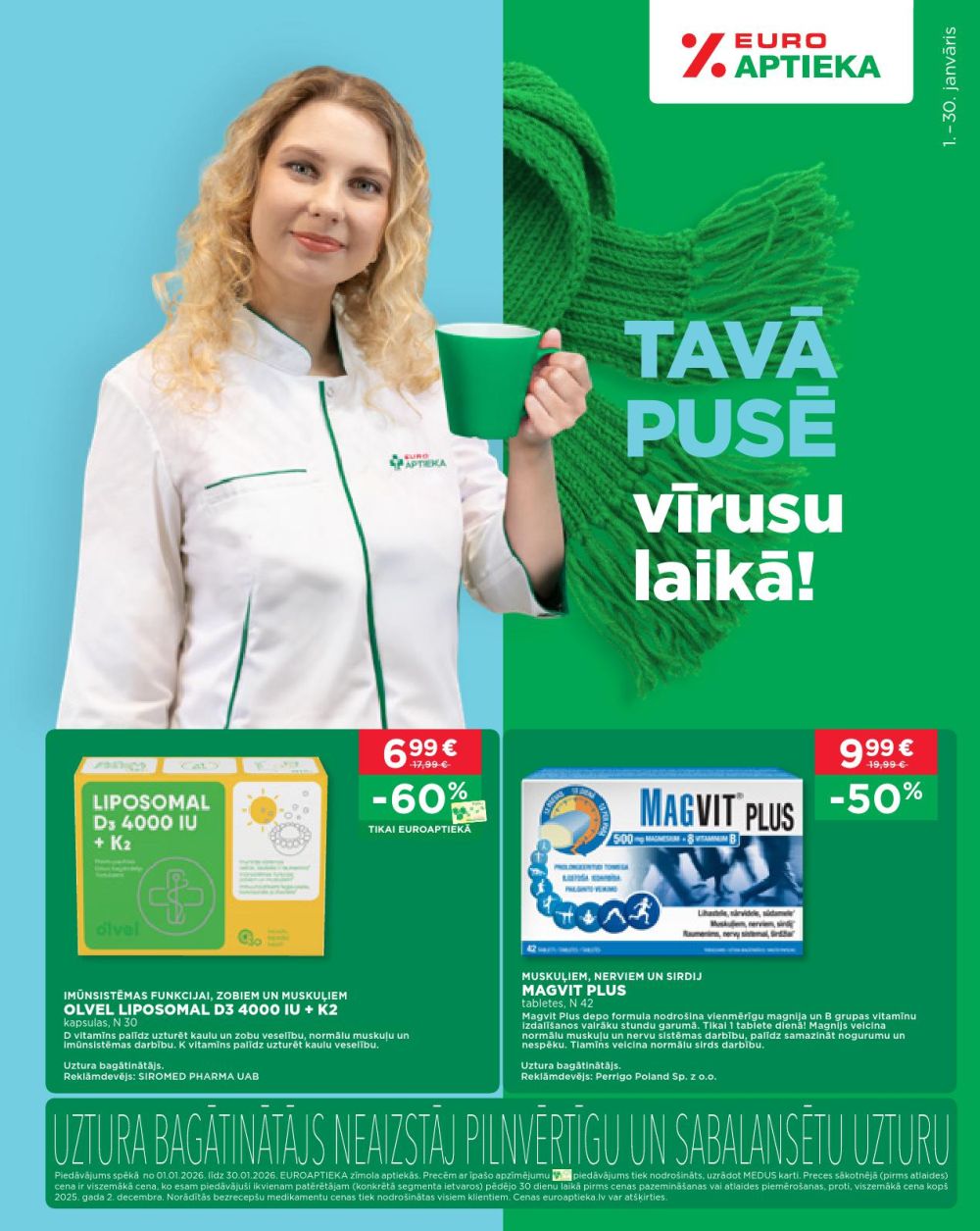 EUROAPTIEKA (01.01.2026 - 31.01.2026)