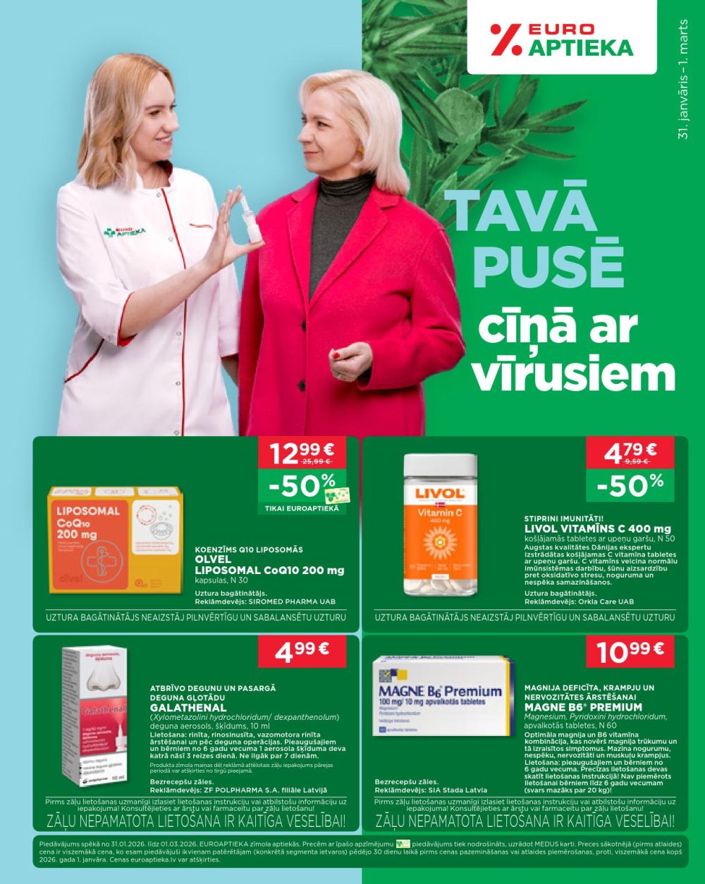 EUROAPTIEKA (31.01.2026 - 01.03.2026)