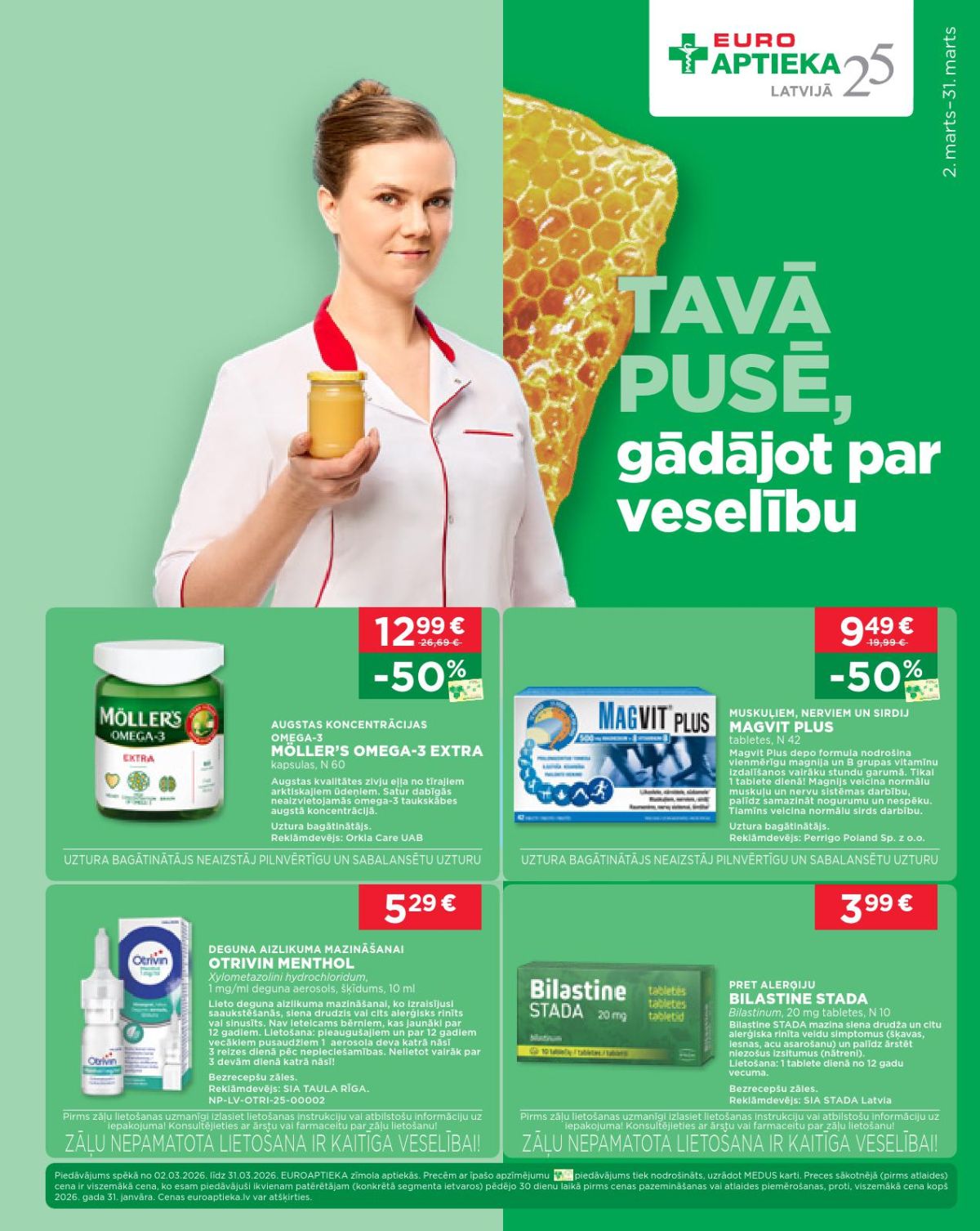 EUROAPTIEKA (02.03.2026 - 31.03.2026)