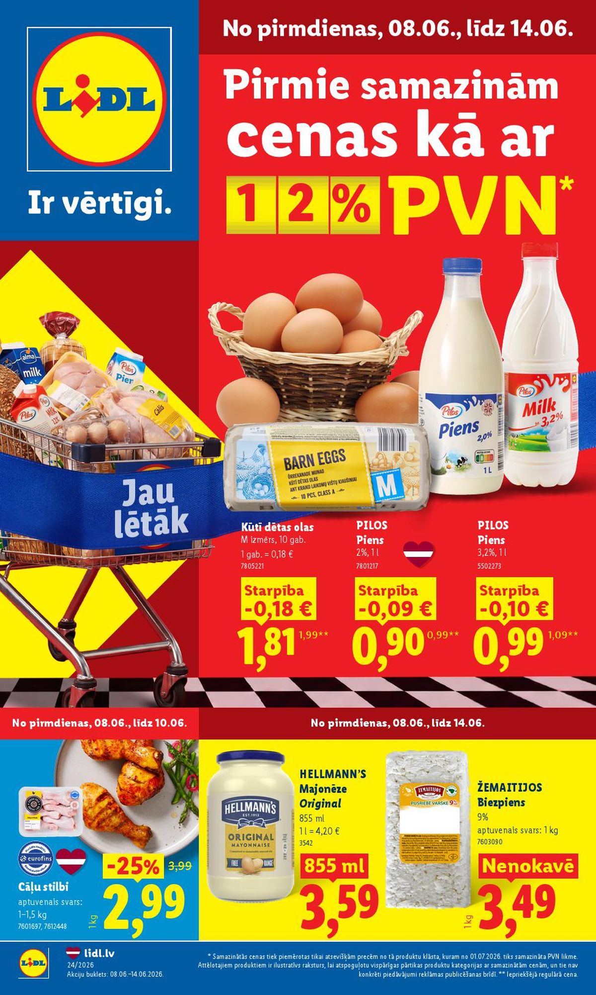 LIDL - Aktuālais akciju buklets (08.06.2026 - 14.06.2026)
