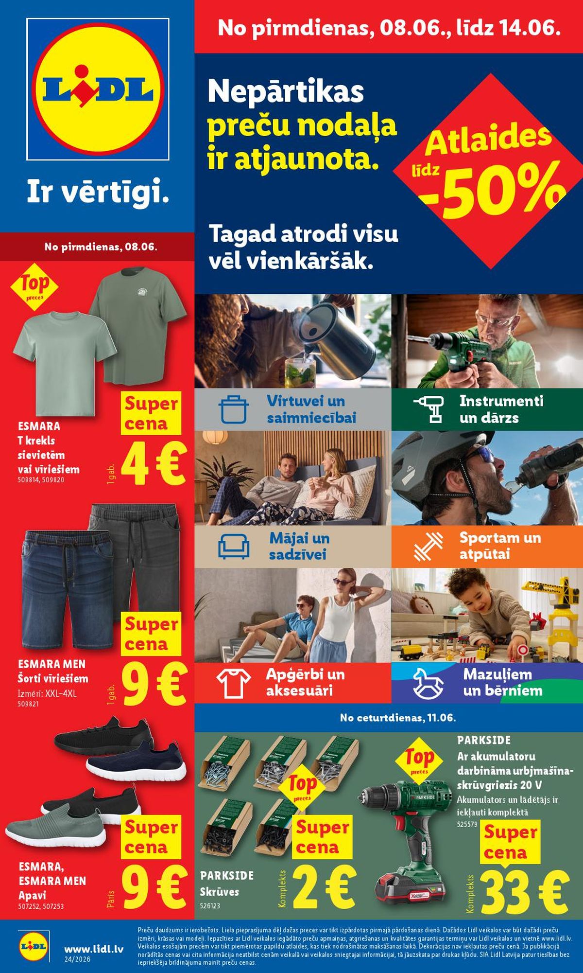 LIDL - Nepārtikas preču piedāvājums (08.06.2026 - 14.06.2026)