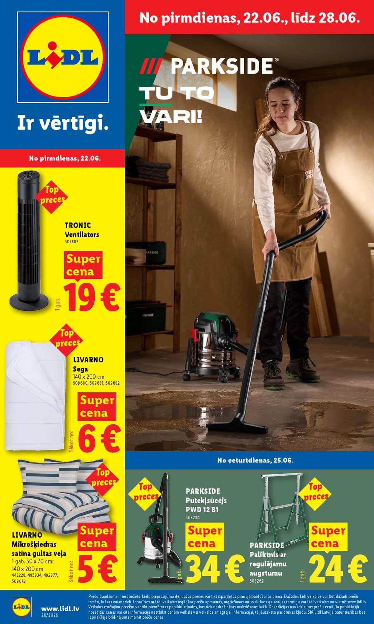 LIDL - Nepārtikas preču piedāvājums (22.06.2026 - 28.06.2026)
