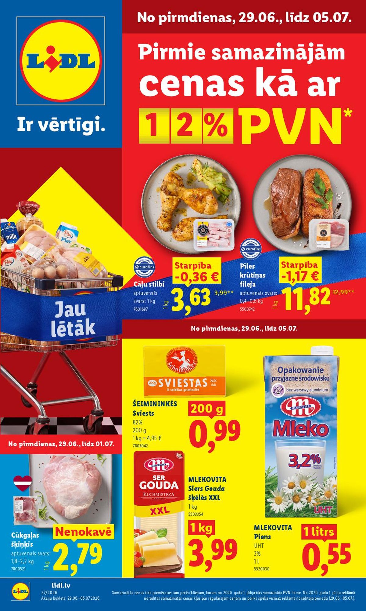 LIDL - Aktuālais akciju buklets (23.06.2026 - 05.07.2026)