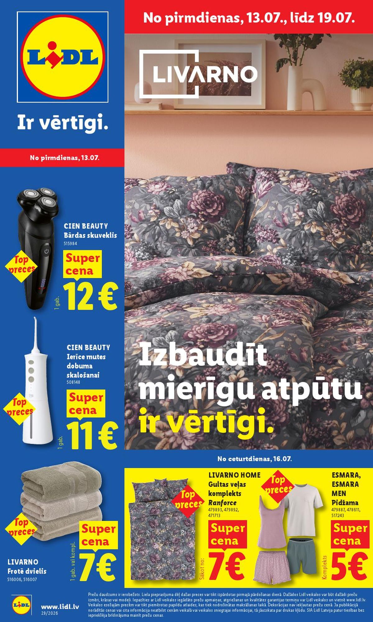 LIDL - Nepārtikas preču piedāvājums (13.07.2026 - 19.07.2026)