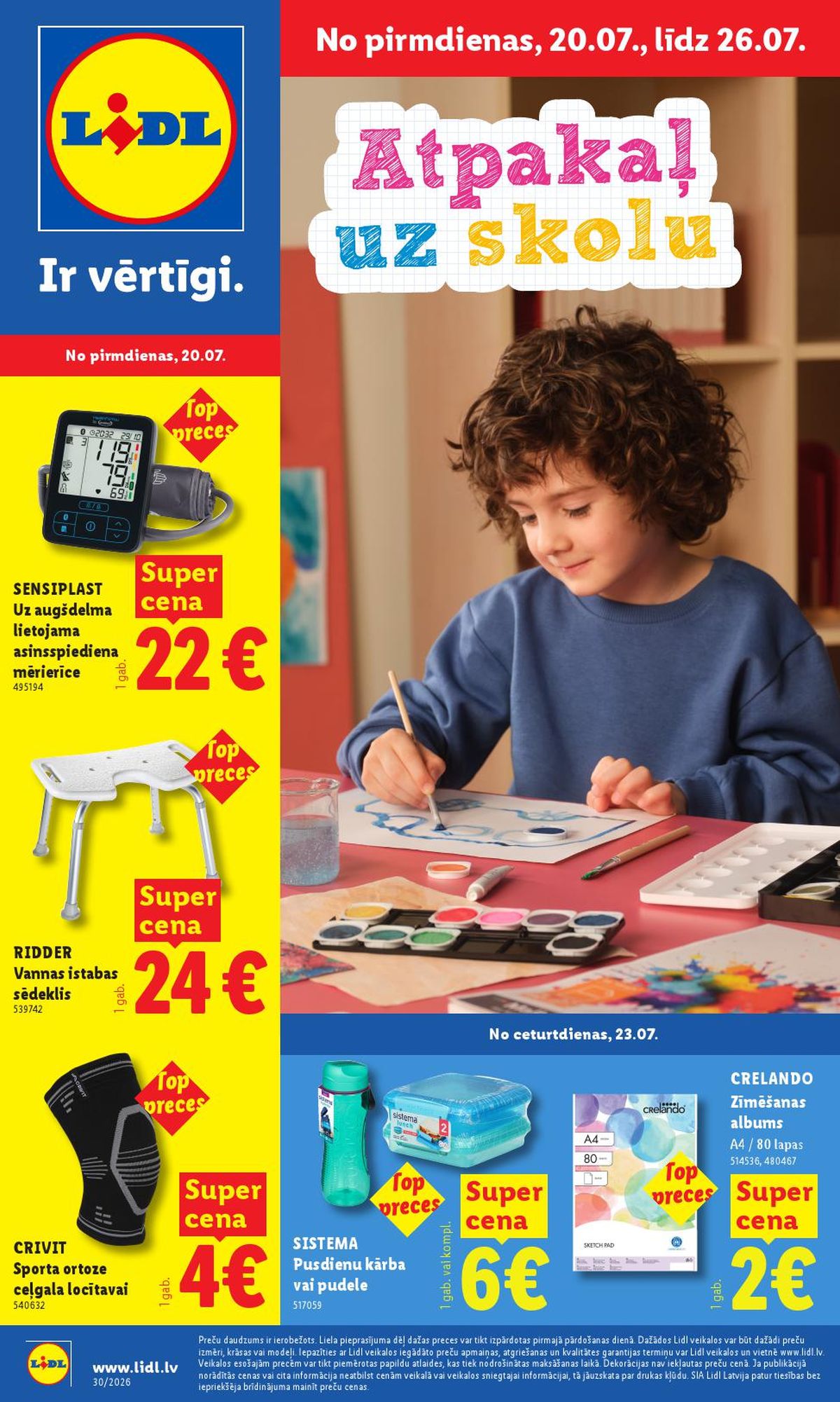 LIDL - Nepārtikas preču piedāvājums (20.07.2026 - 26.07.2026)