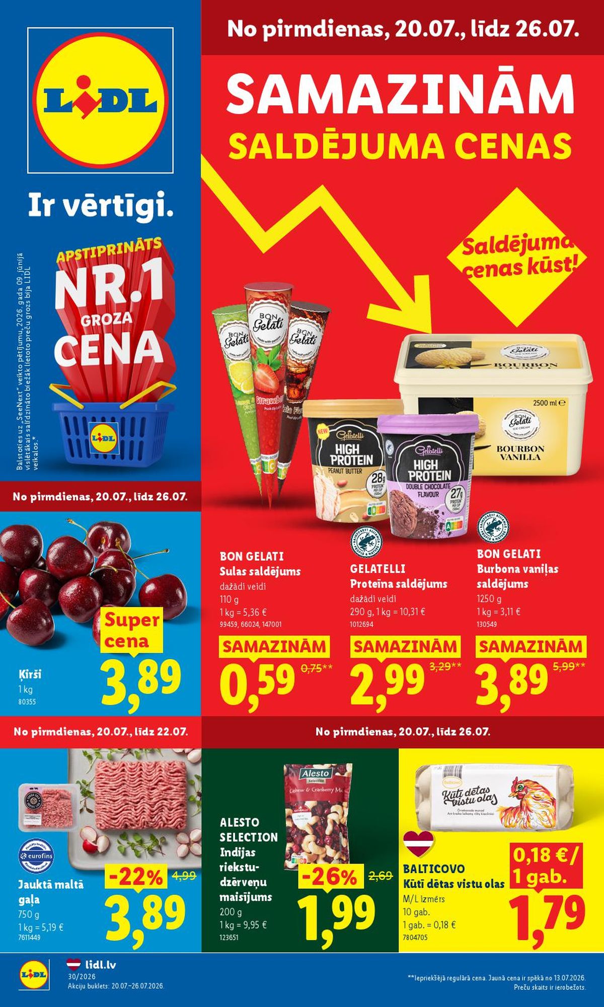 LIDL - Aktuālais akciju buklets (20.07.2026 - 26.07.2026)