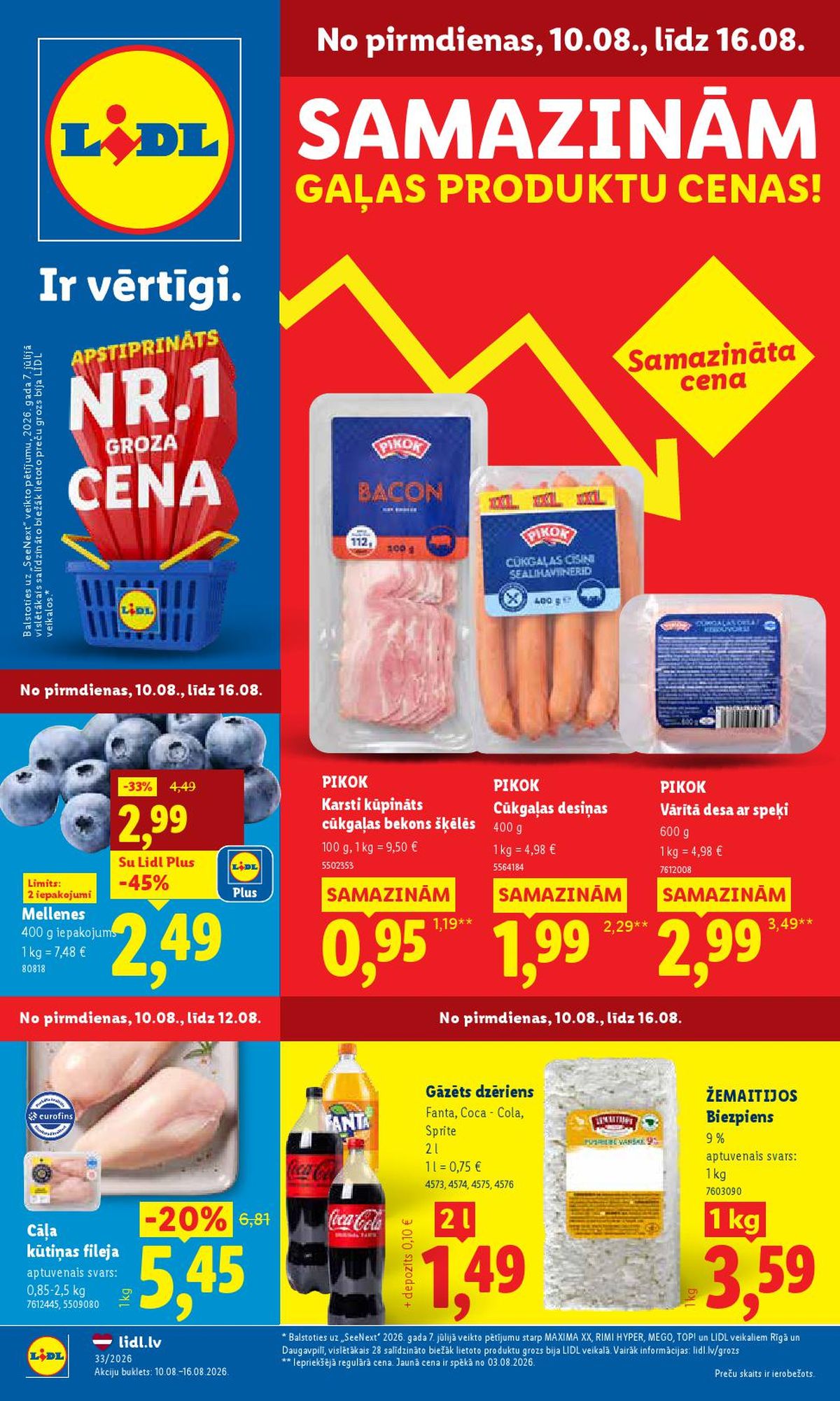 LIDL - Aktuālais akciju buklets (10.08.2026 - 16.08.2026)