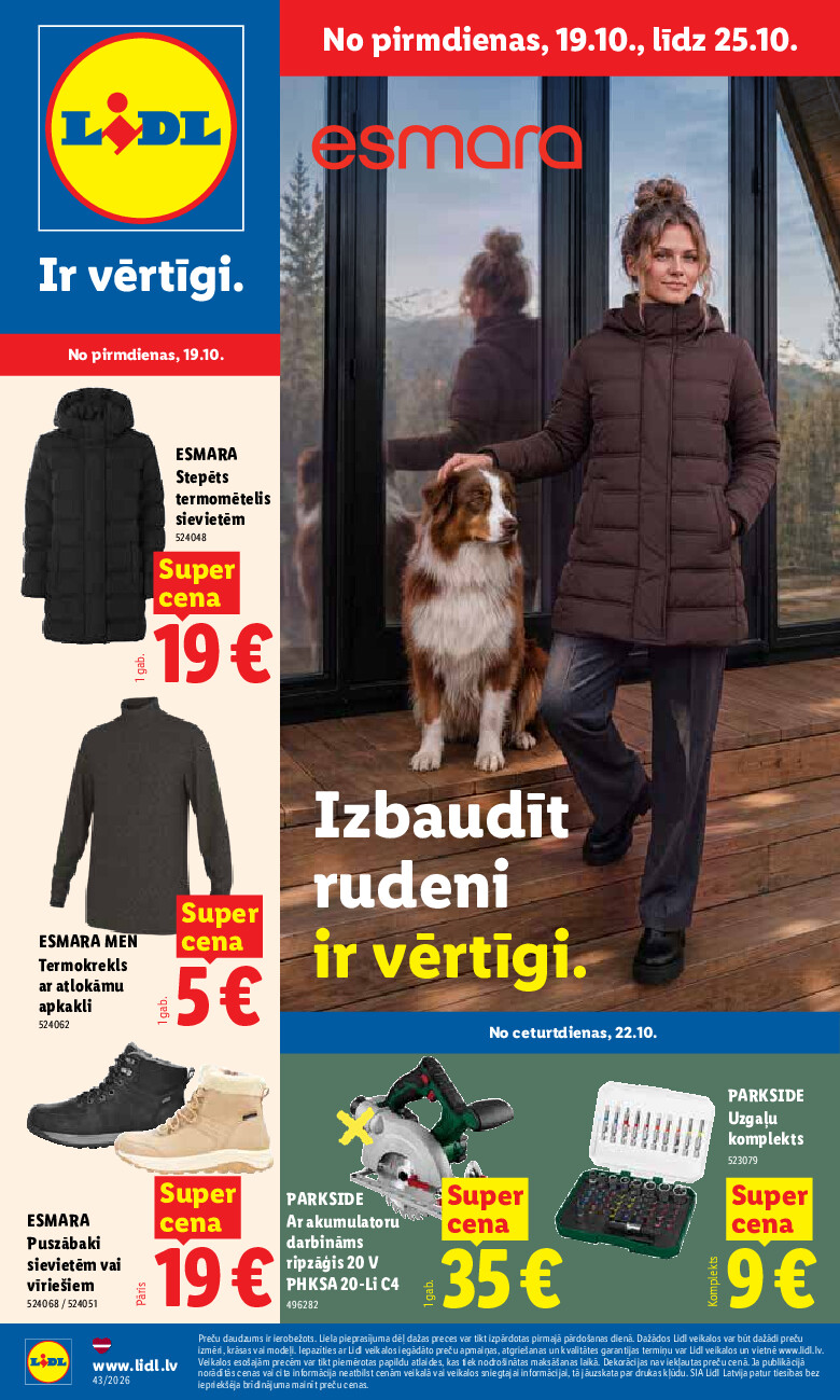 Nepārtikas preču piedāvājums (2026-10-19 - 2026-10-25)