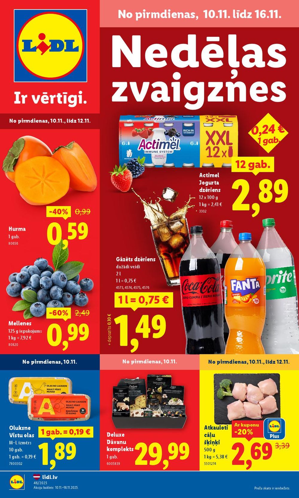 Aizraujošās atlaides PROMO, RIMI un LIDL - šīsdienas zemākie piedāvājumi (2025-11-12)