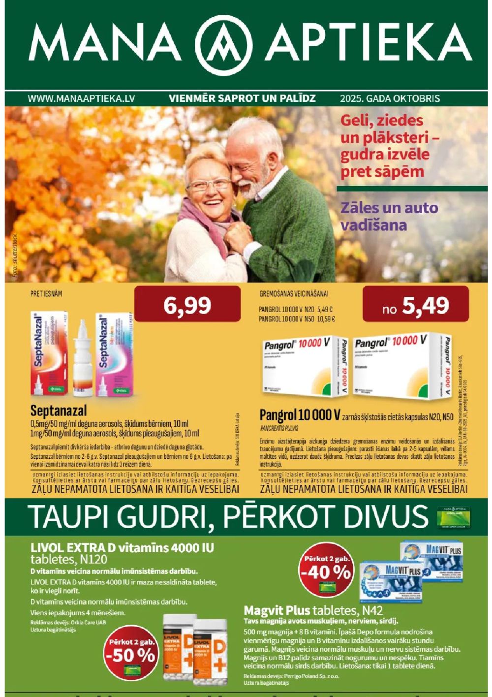 MANA APTIEKA (01.10.2025 - 31.10.2025)