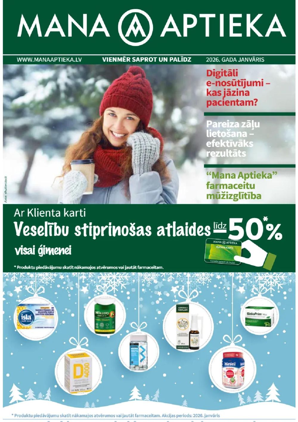 MANA APTIEKA (01.01.2026 - 31.01.2026)