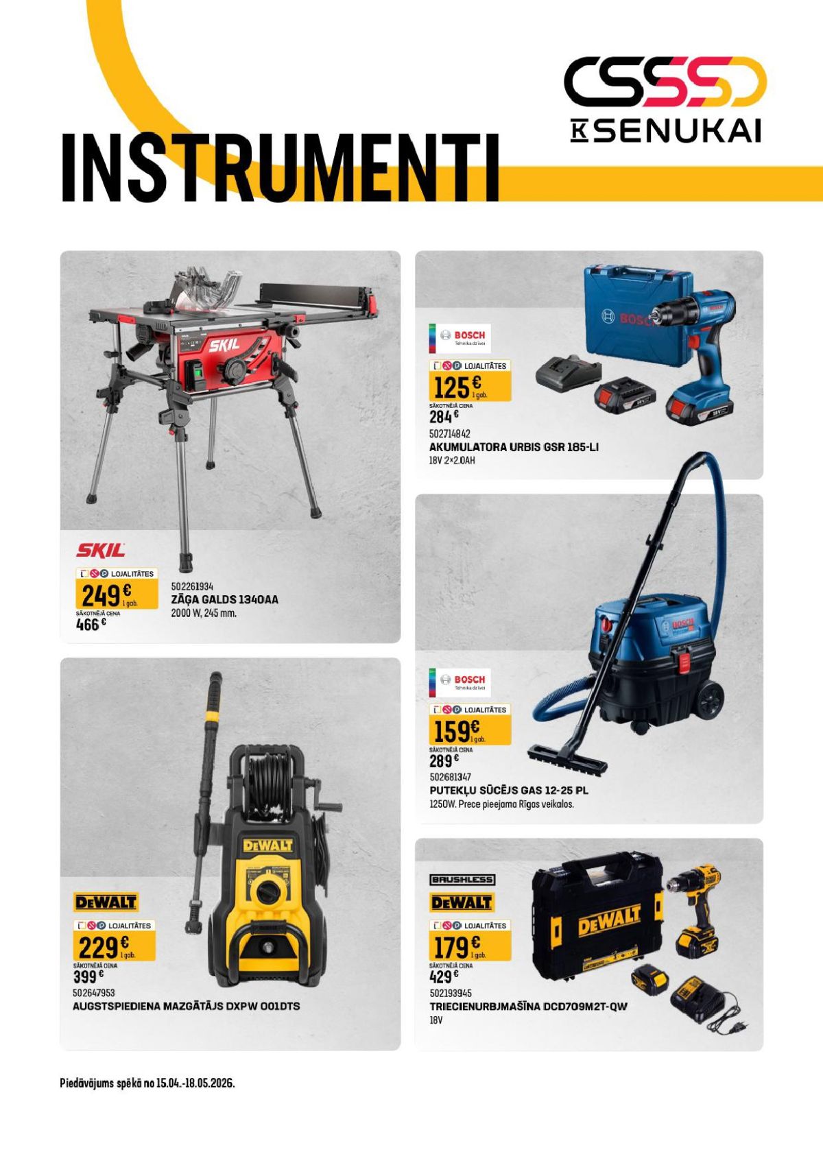 K SENUKAI (15.04.2026 - 18.05.2026)