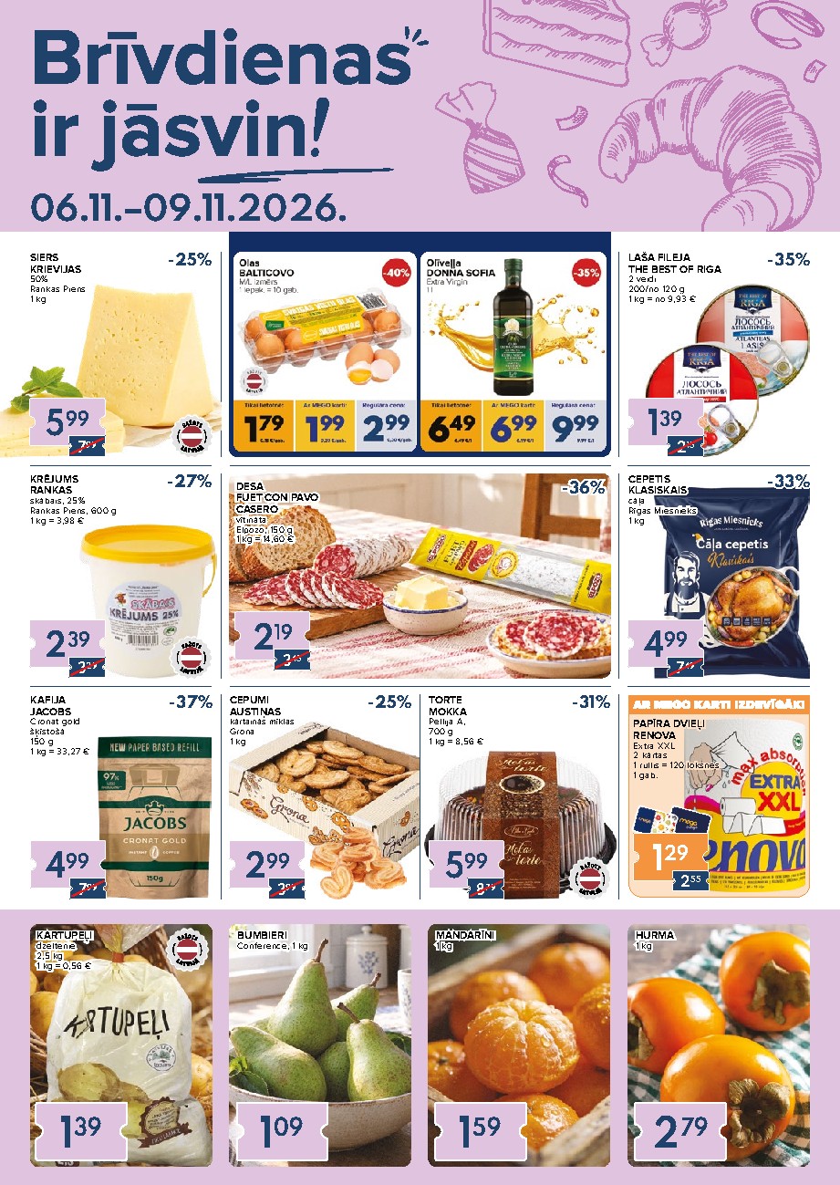 Brīvdienas jāsvin! (2026-10-30 - 2026-11-02)
