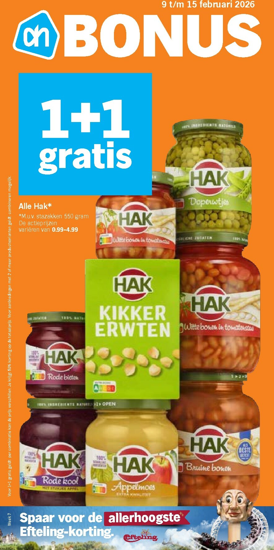 Ontdek de beste 1+1 deals bij Albert Heijn, Jumbo en LIDL plus Aldi, Plus en Nettorama aanbiedingen op 2026-02-11, vandaag nog beschikbaar