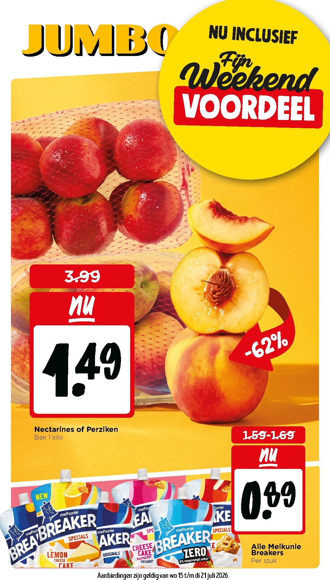 Huidige Jumbo folder geldig van woensdag 15-07-2026 tot dinsdag 21-07-2026