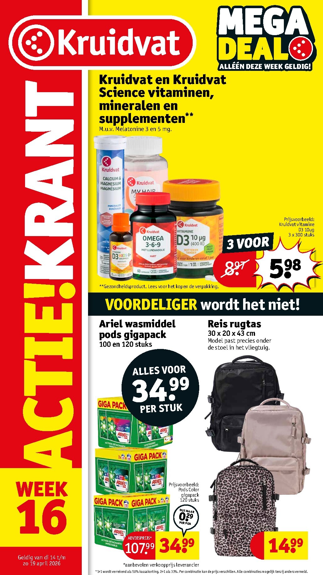 Kruidvat folder voor volgende week van dinsdag 14-04-2026 tot zondag 19-04-2026