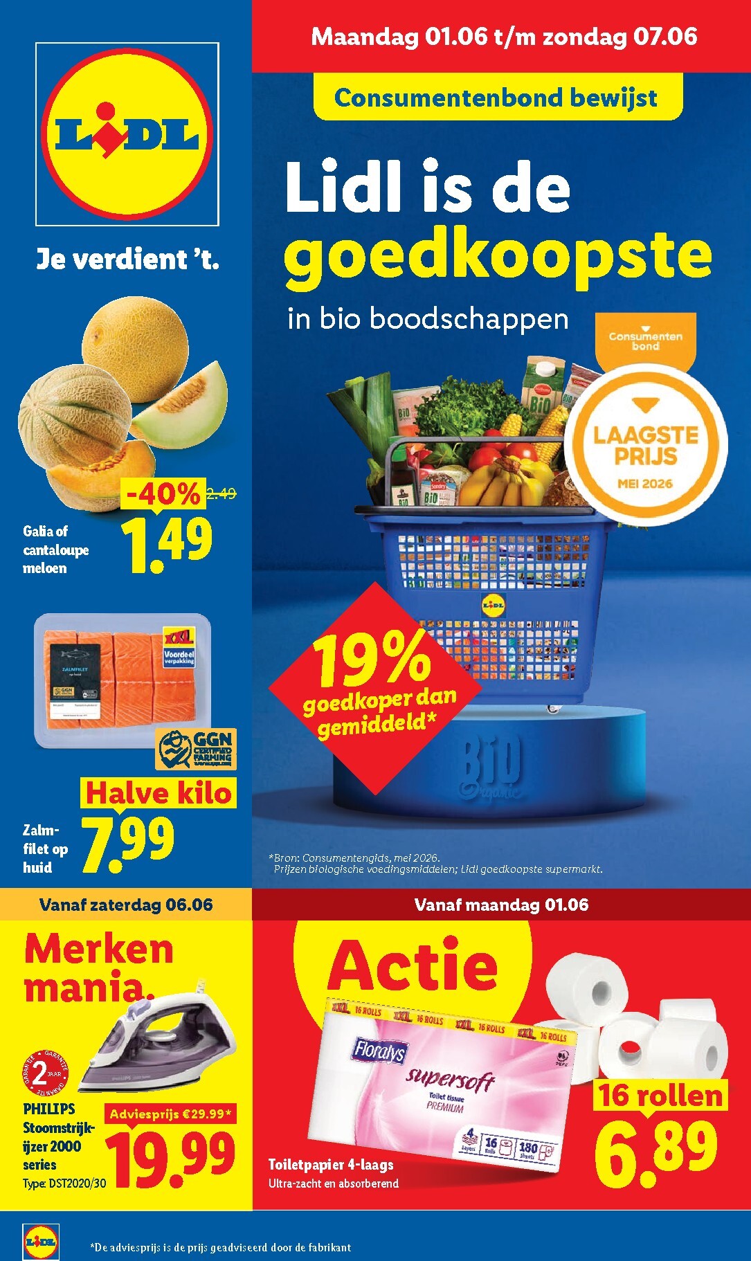 Huidige Lidl folder geldig van maandag 01-06-2026 tot zondag 07-06-2026