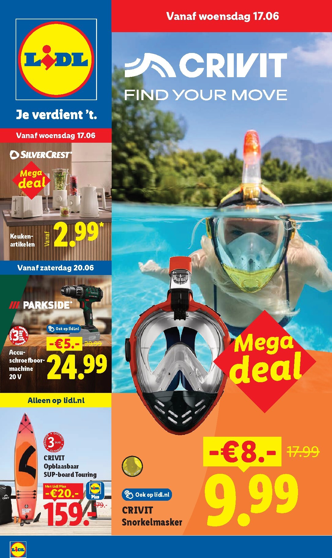 Huidige Lidl - Non Food folder geldig van woensdag 17-06-2026 tot dinsdag 23-06-2026