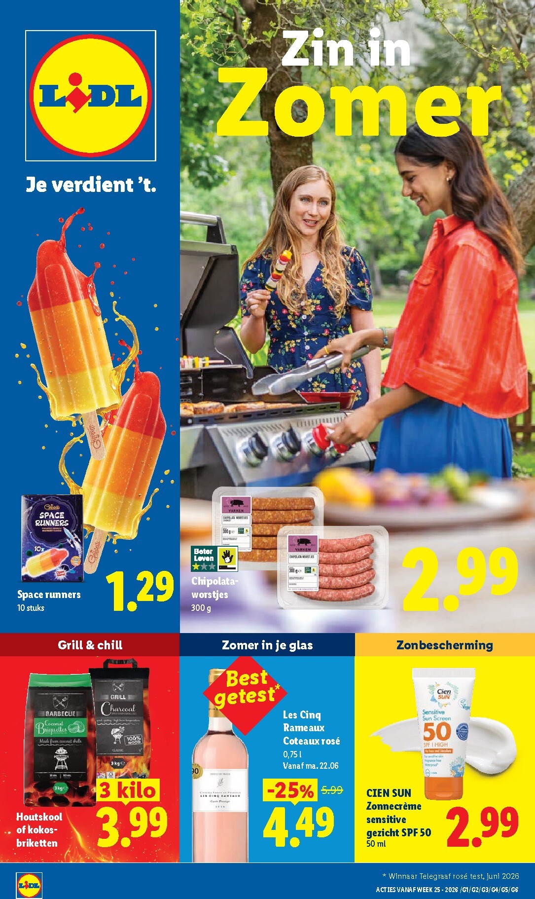 Huidige Lidl - Zin in Zomer folder geldig van maandag 22-06-2026 tot maandag 31-08-2026