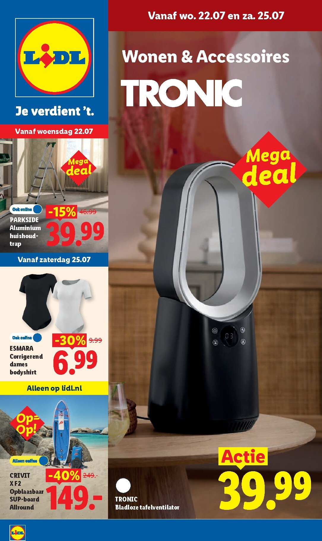 Lidl - Non Food folder voor volgende week van woensdag 22-07-2026 tot dinsdag 28-07-2026