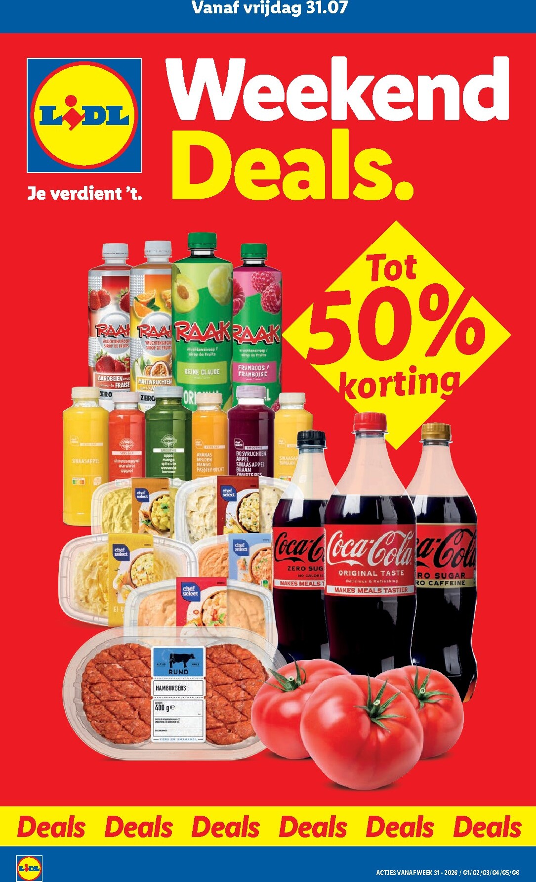 Lidl - Weekend folder voor volgende week van vrijdag 31-07-2026 tot zondag 02-08-2026