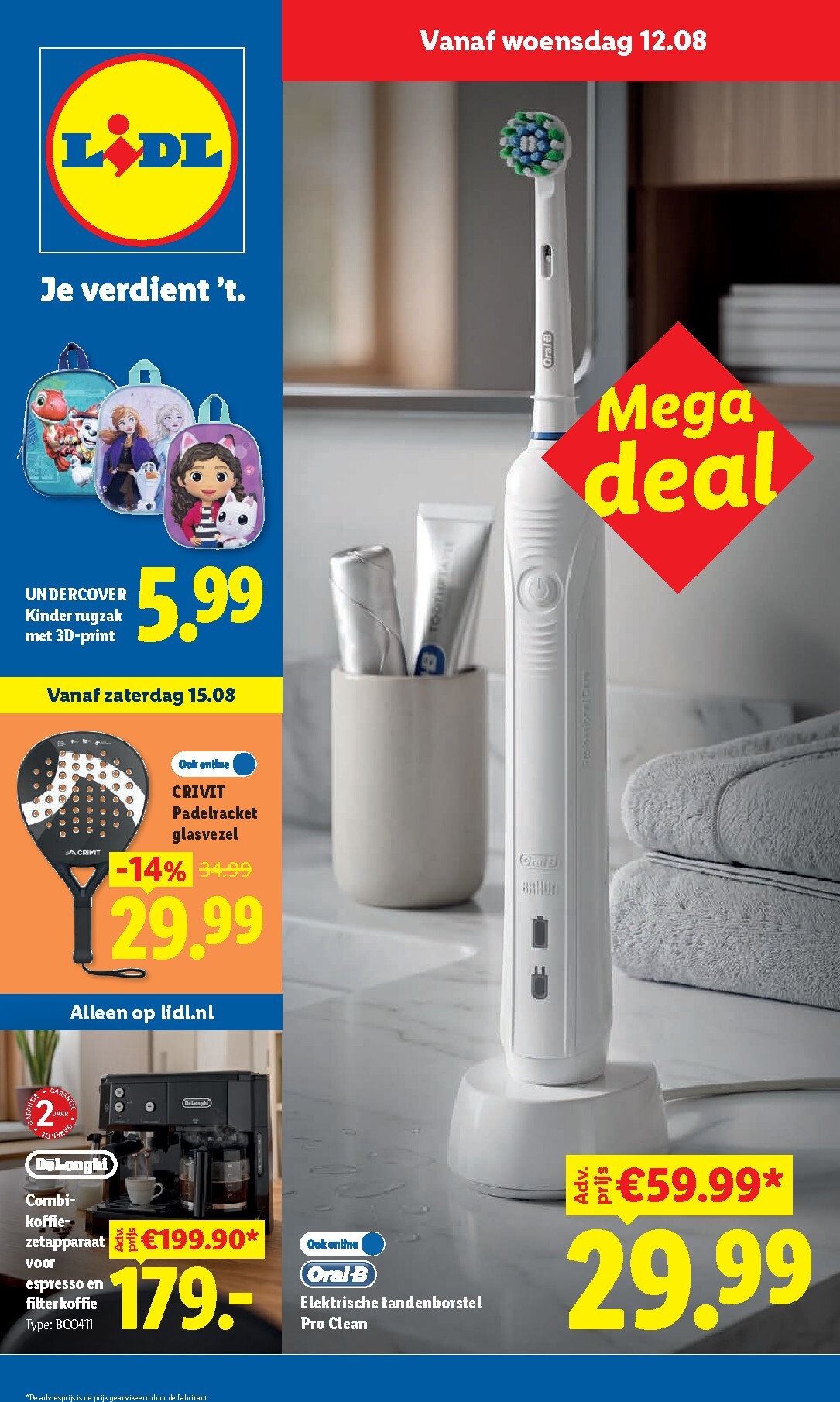 Lidl - Non Food folder voor volgende week van woensdag 12-08-2026 tot dinsdag 18-08-2026