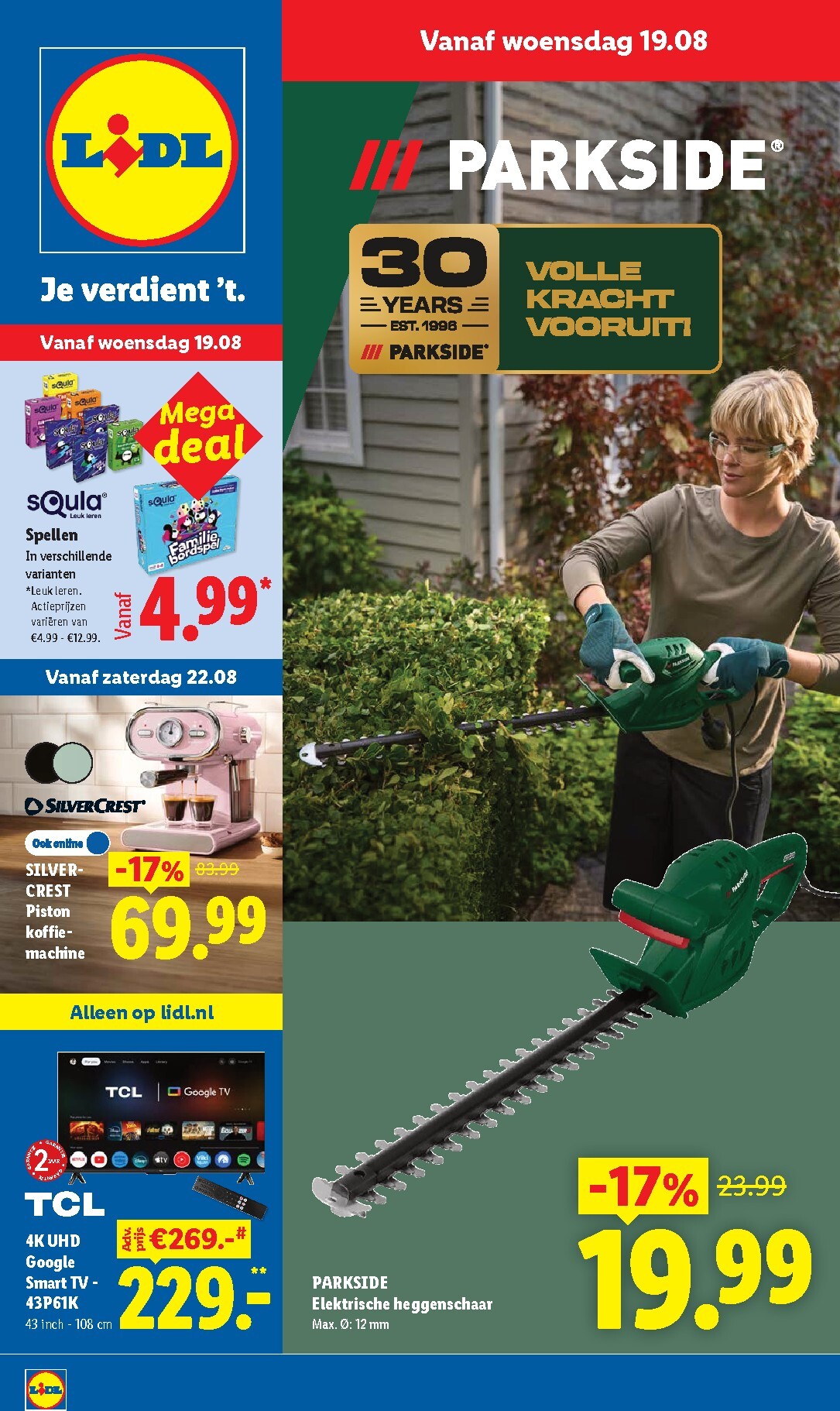 Lidl - Non Food folder voor volgende week van woensdag 19-08-2026 tot dinsdag 25-08-2026