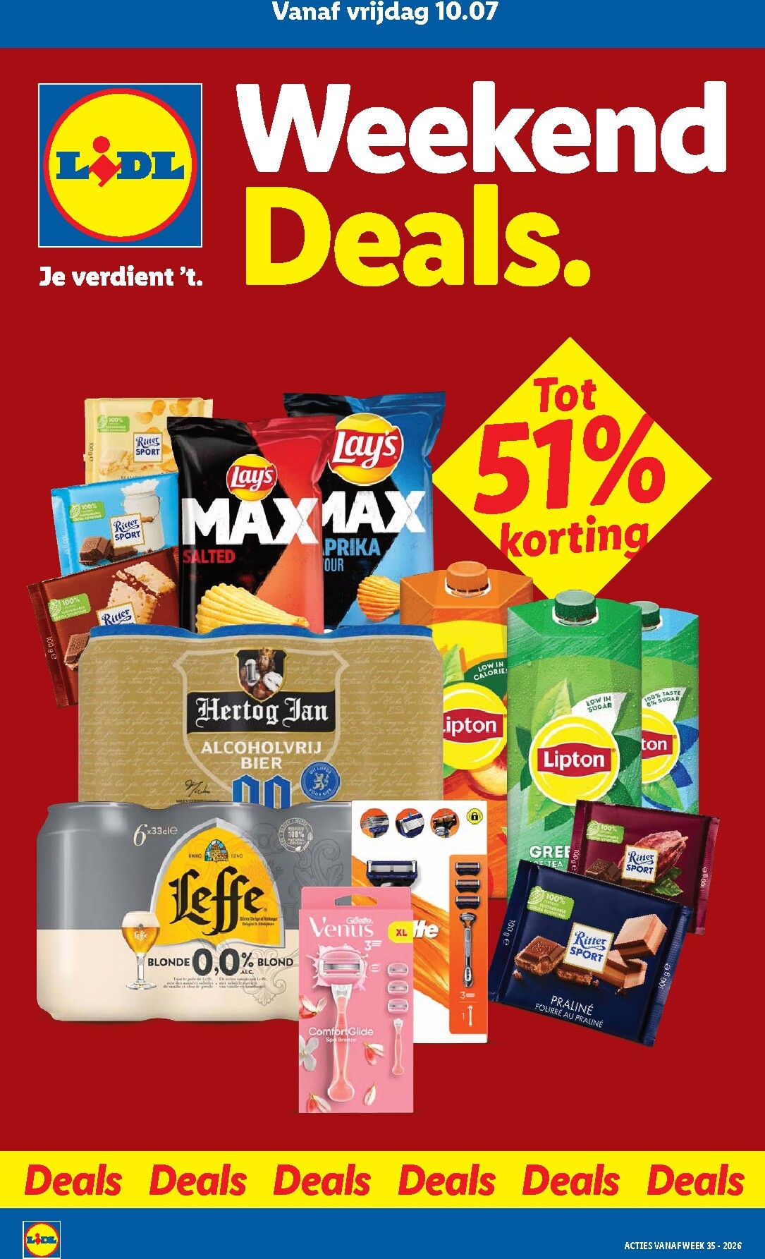 Lidl - Weekenddeals folder voor volgende week van vrijdag 28-08-2026 tot zondag 30-08-2026