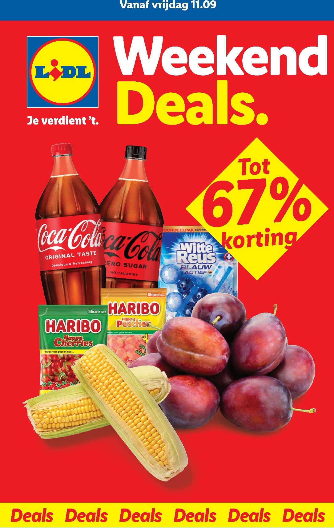 Lidl - Weekenddeals folder voor volgende week van vrijdag 11-09-2026 tot zondag 13-09-2026
