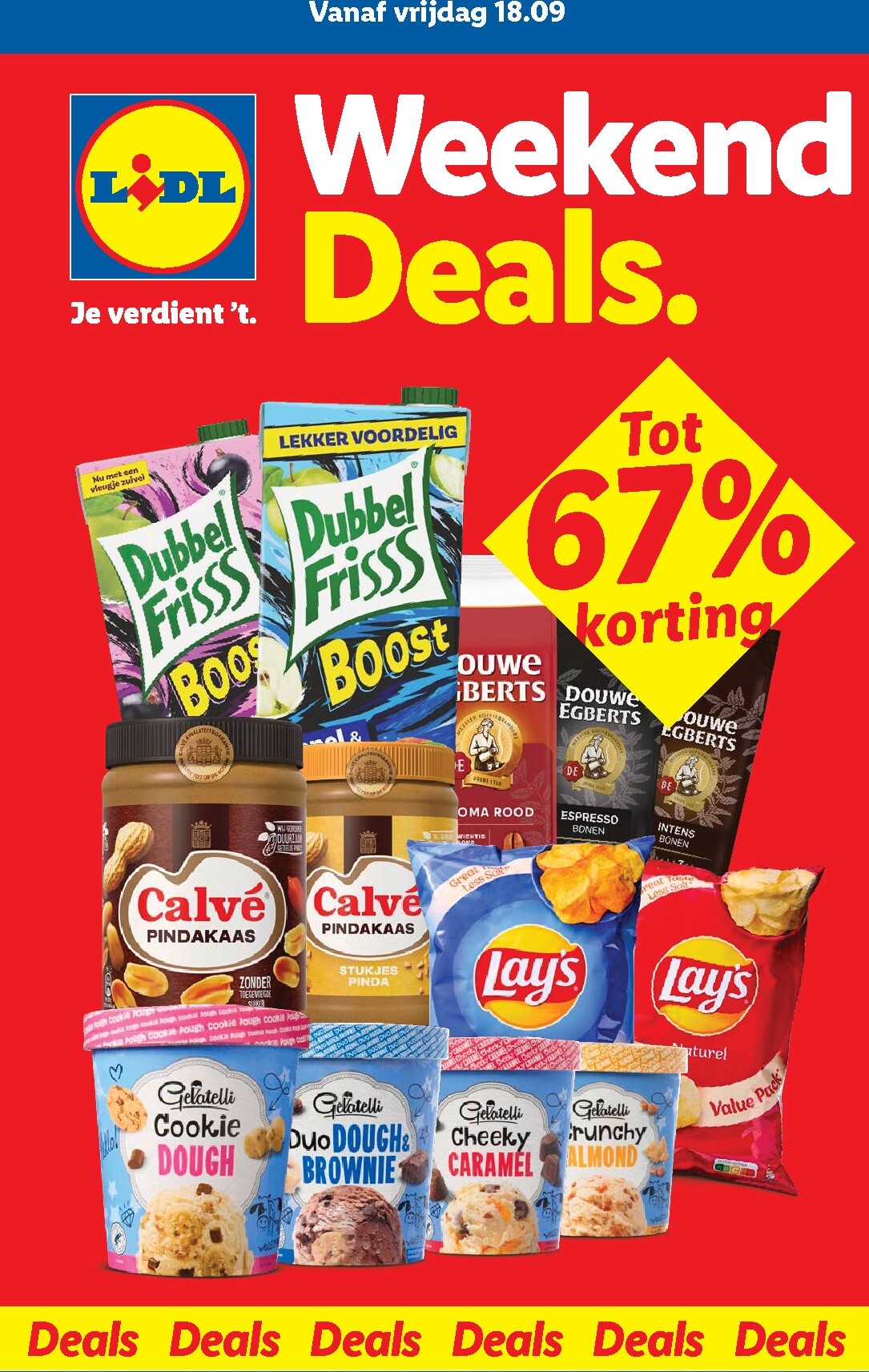 Lidl - Weekenddeals folder voor volgende week van vrijdag 18-09-2026 tot zondag 20-09-2026