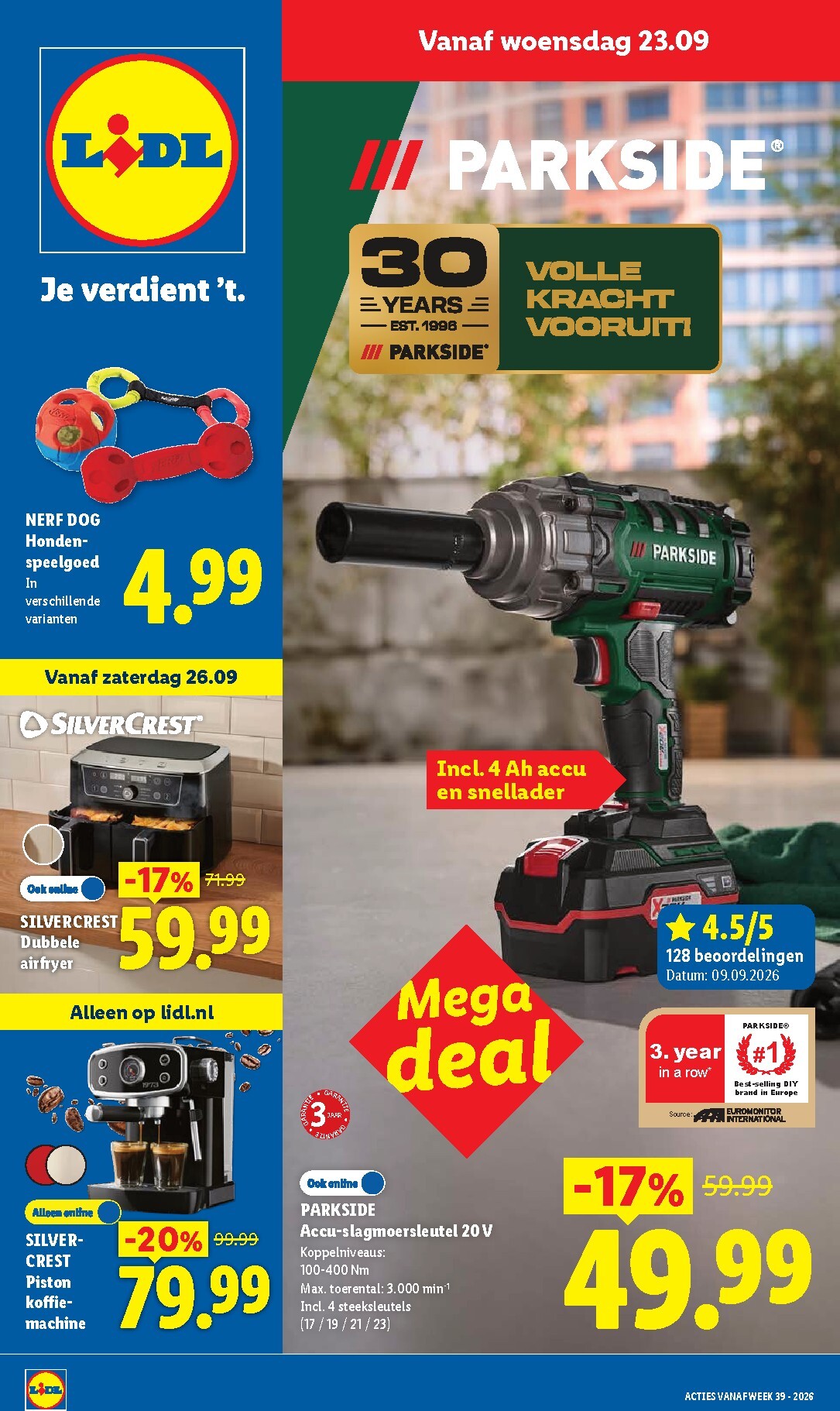 Lidl - Verrassend veel non-food! folder voor volgende week van woensdag 23-09-2026 tot dinsdag 29-09-2026