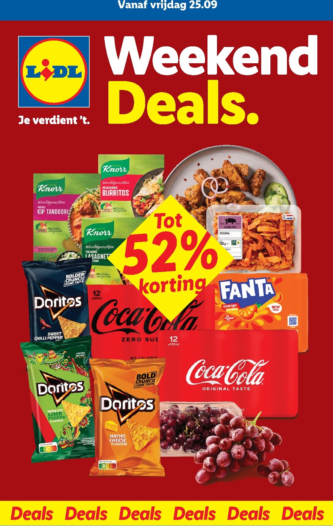 Lidl - Weekenddeals folder voor volgende week van vrijdag 25-09-2026 tot zondag 27-09-2026