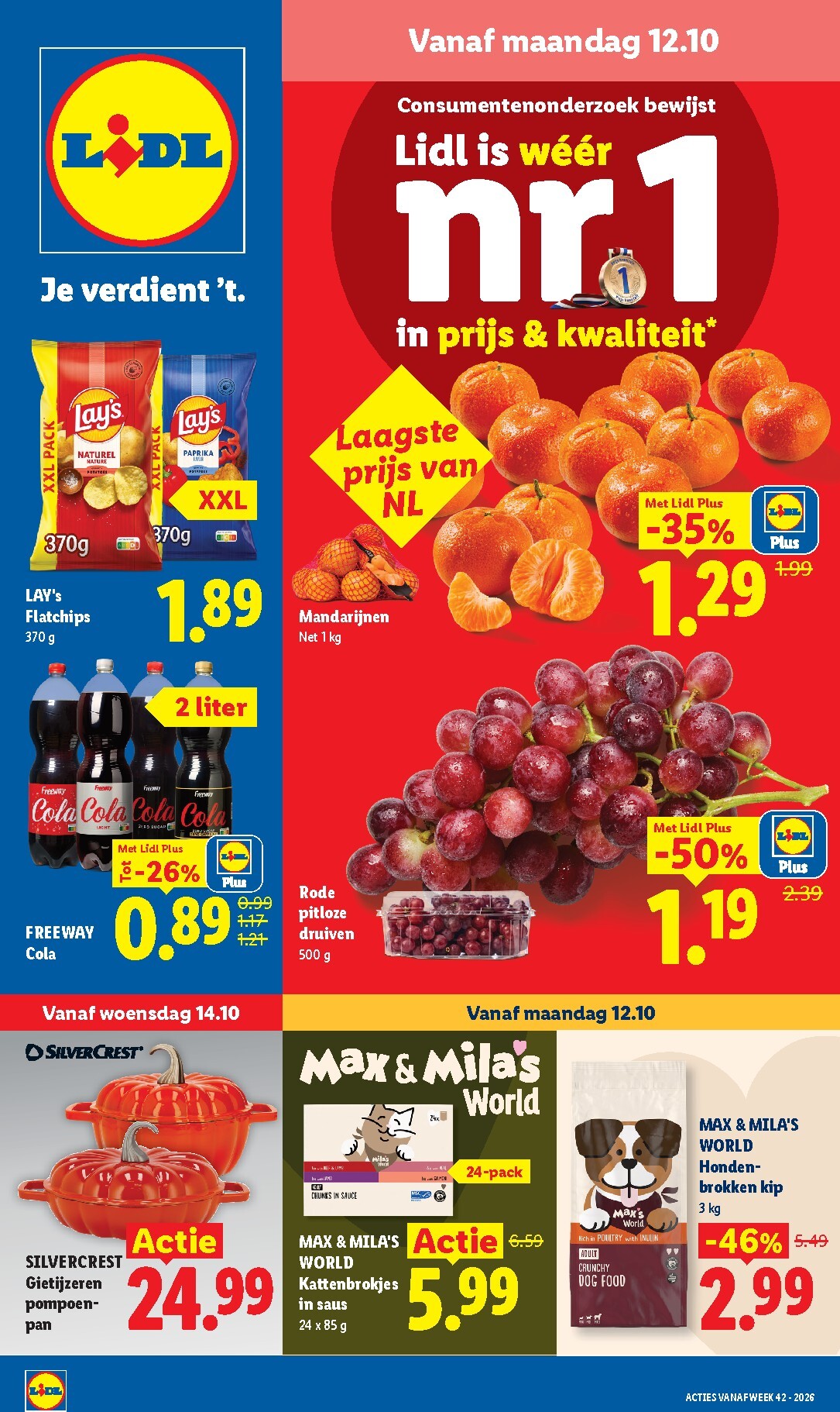 Huidige Lidl folder geldig van maandag 12-10-2026 tot zondag 18-10-2026