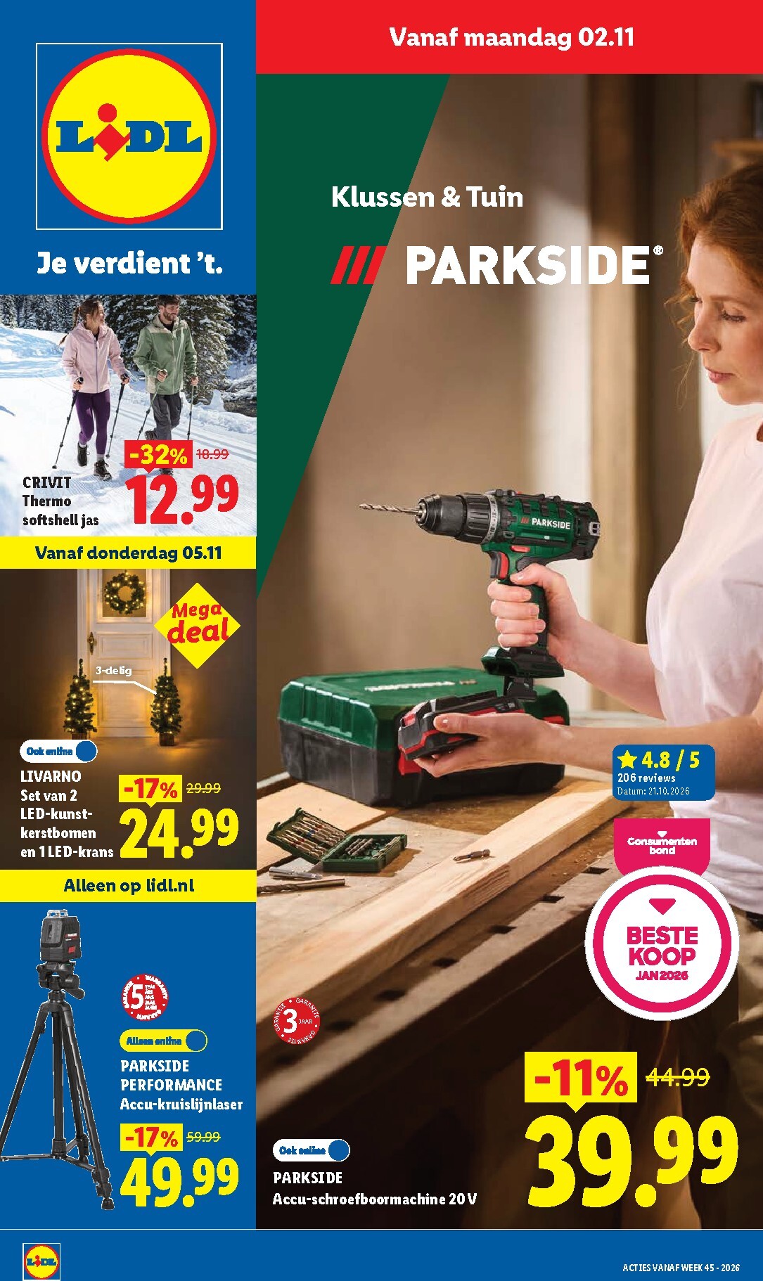 Lidl - Non Food folder voor volgende week van maandag 02-11-2026 tot zondag 08-11-2026