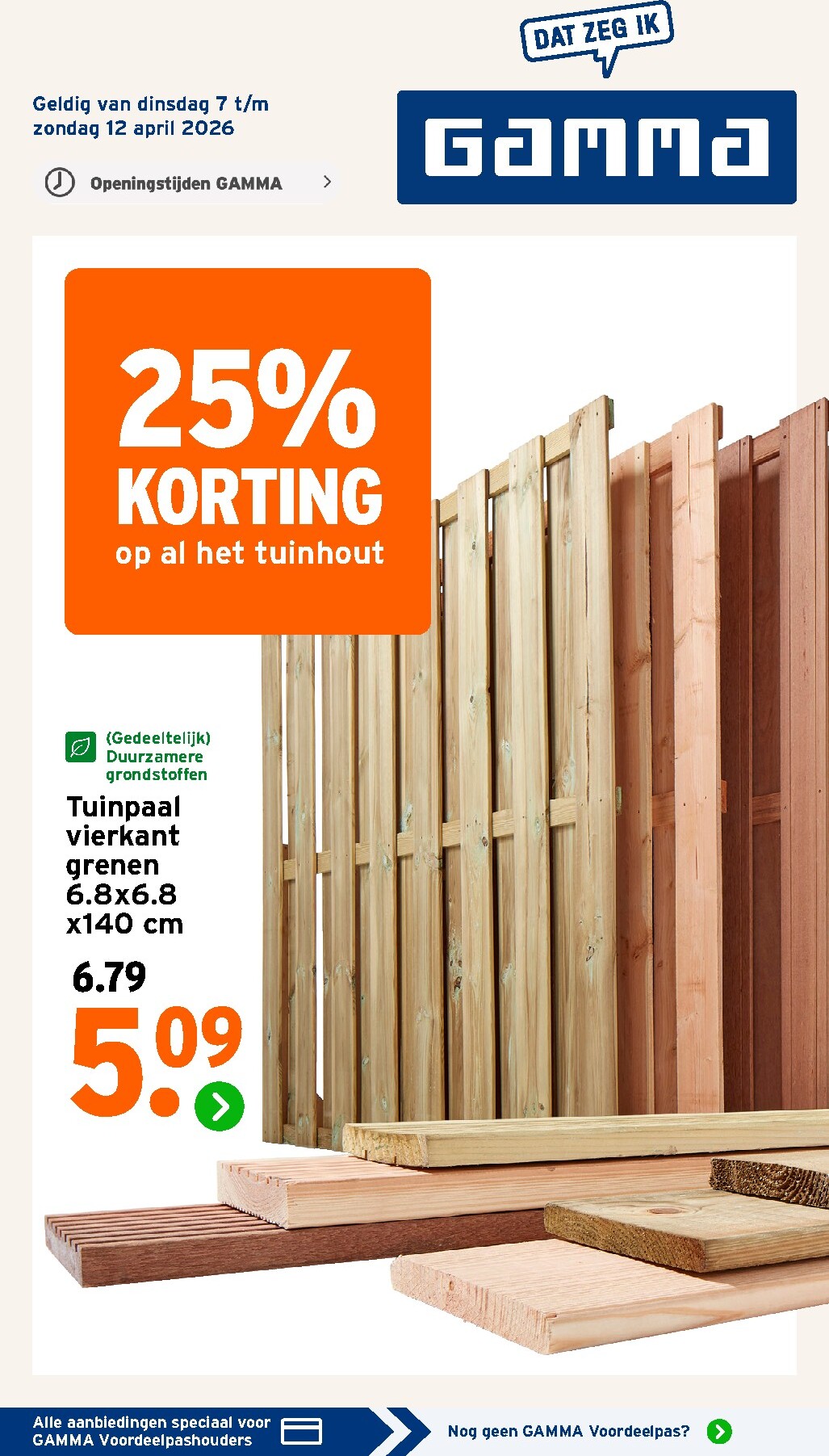De Gamma folder geldig vanaf 07-04-2026 t/m 12-04-2026