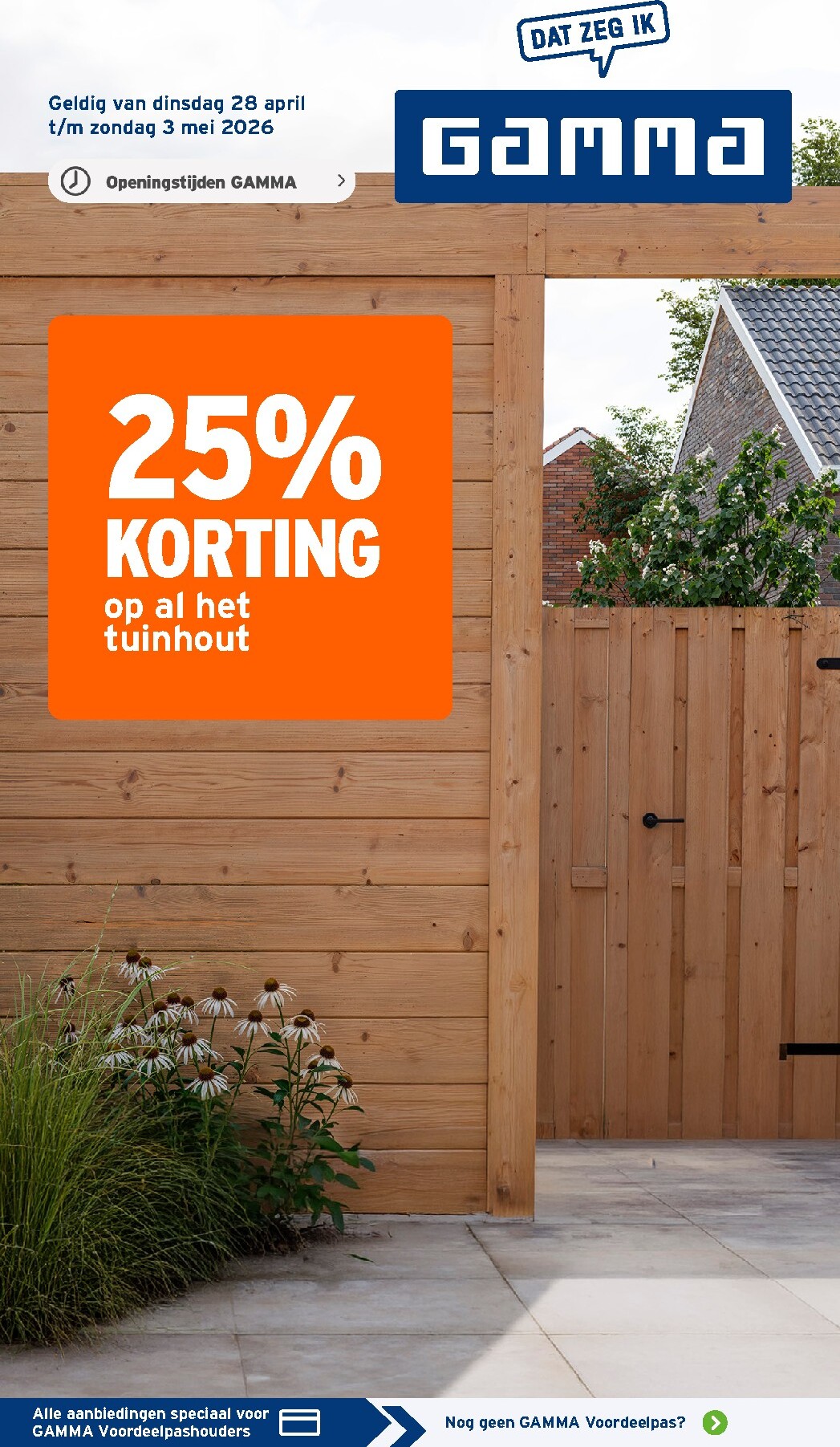 Huidige Gamma folder geldig van dinsdag 28-04-2026 tot zondag 03-05-2026