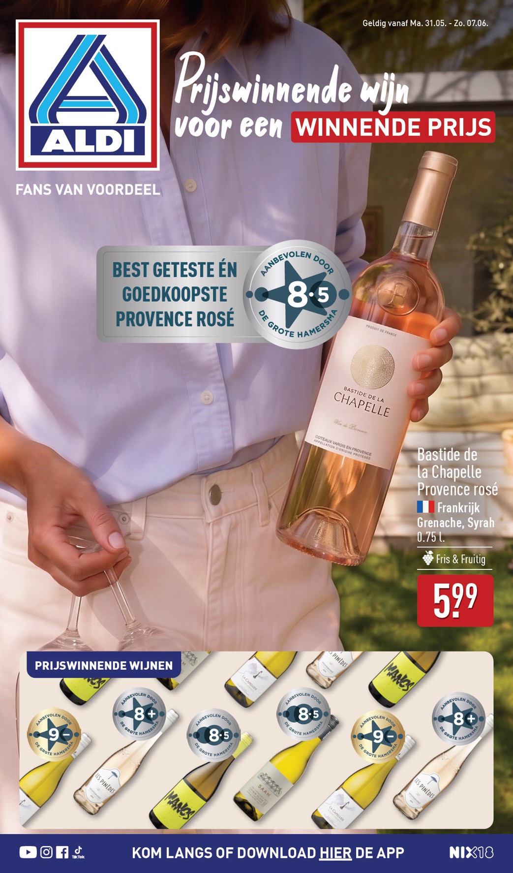 Huidige ALDI - Wijnspecial folder geldig van zondag 31-05-2026 tot zondag 07-06-2026