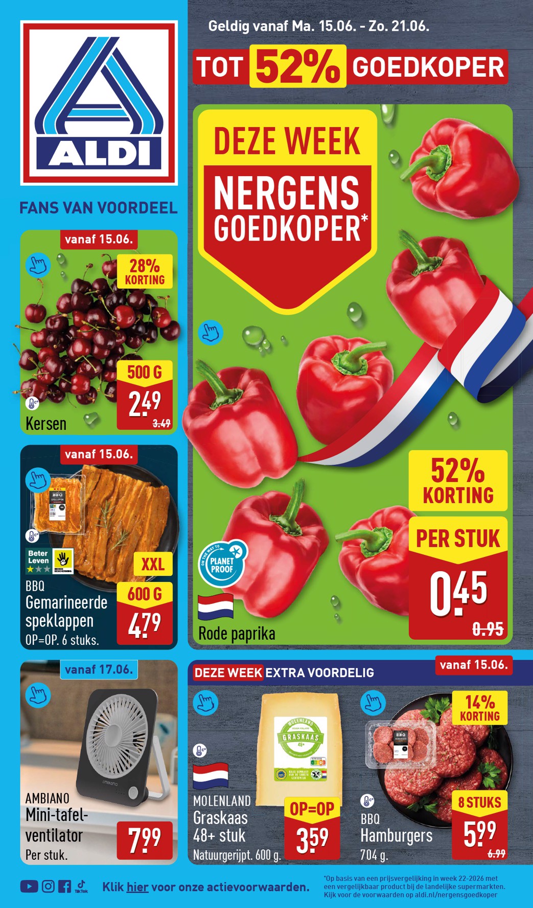 ALDI folder voor volgende week van maandag 15-06-2026 tot zondag 21-06-2026