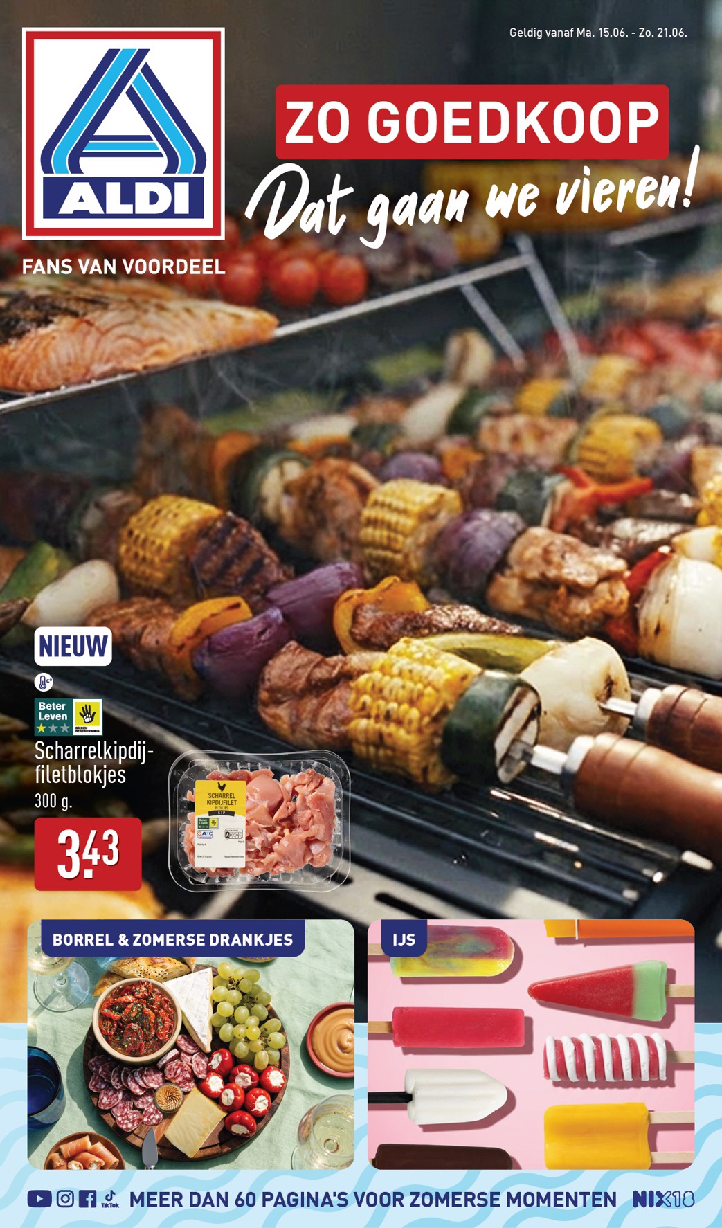 Huidige ALDI - Zo goedkoop dat gaan we vieren folder geldig van maandag 15-06-2026 tot zondag 21-06-2026