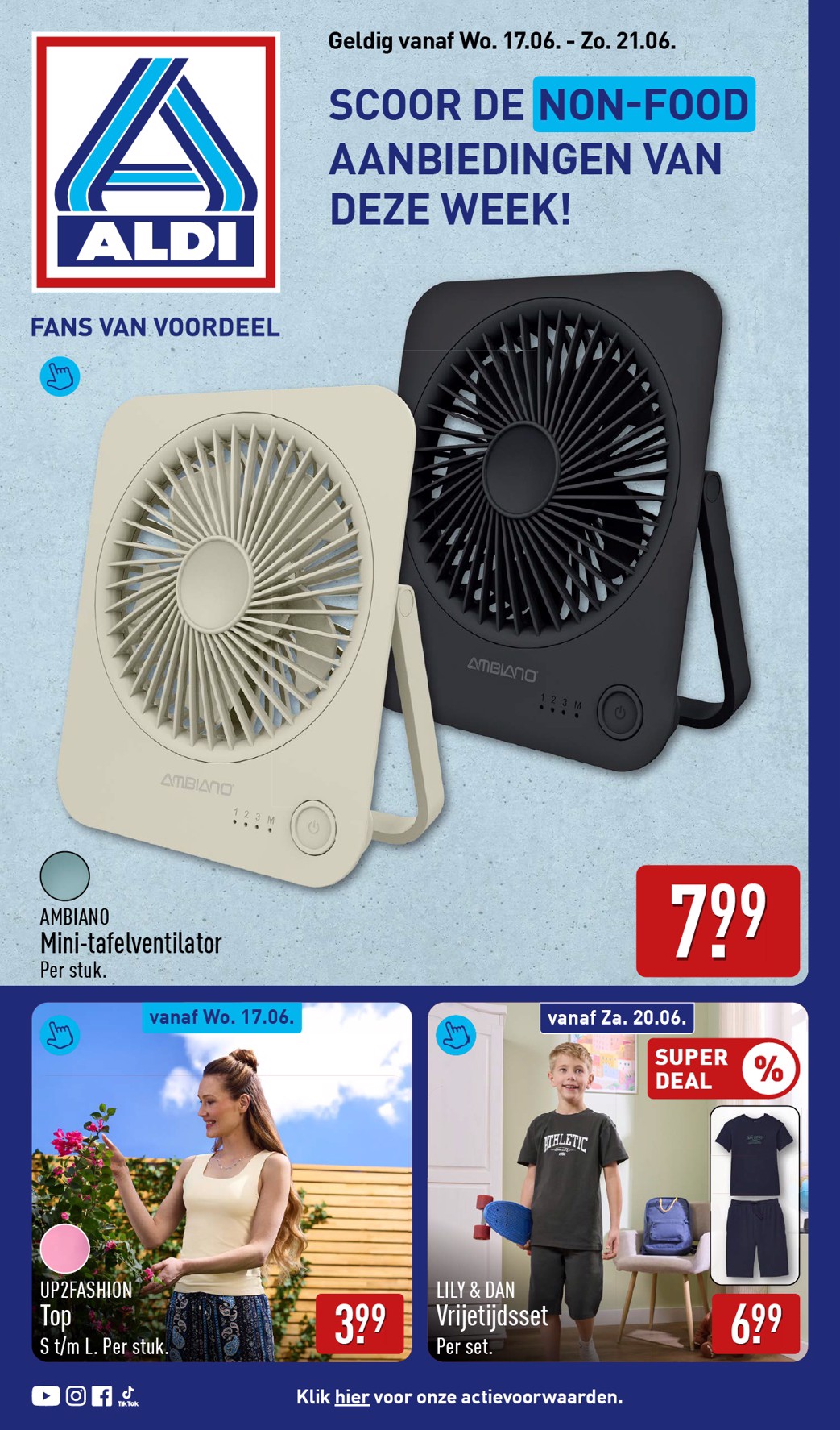 Huidige ALDI - Non-food folder folder geldig van woensdag 17-06-2026 tot zondag 21-06-2026