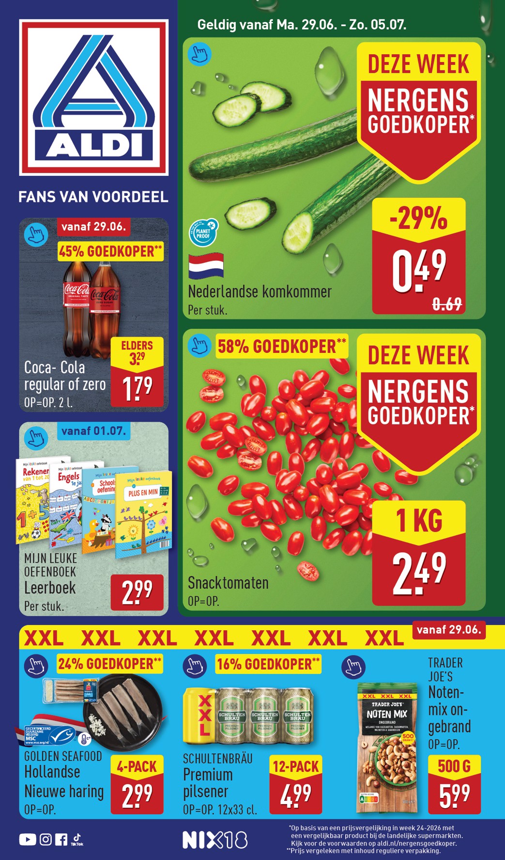 ALDI folder voor volgende week van maandag 29-06-2026 tot zondag 05-07-2026