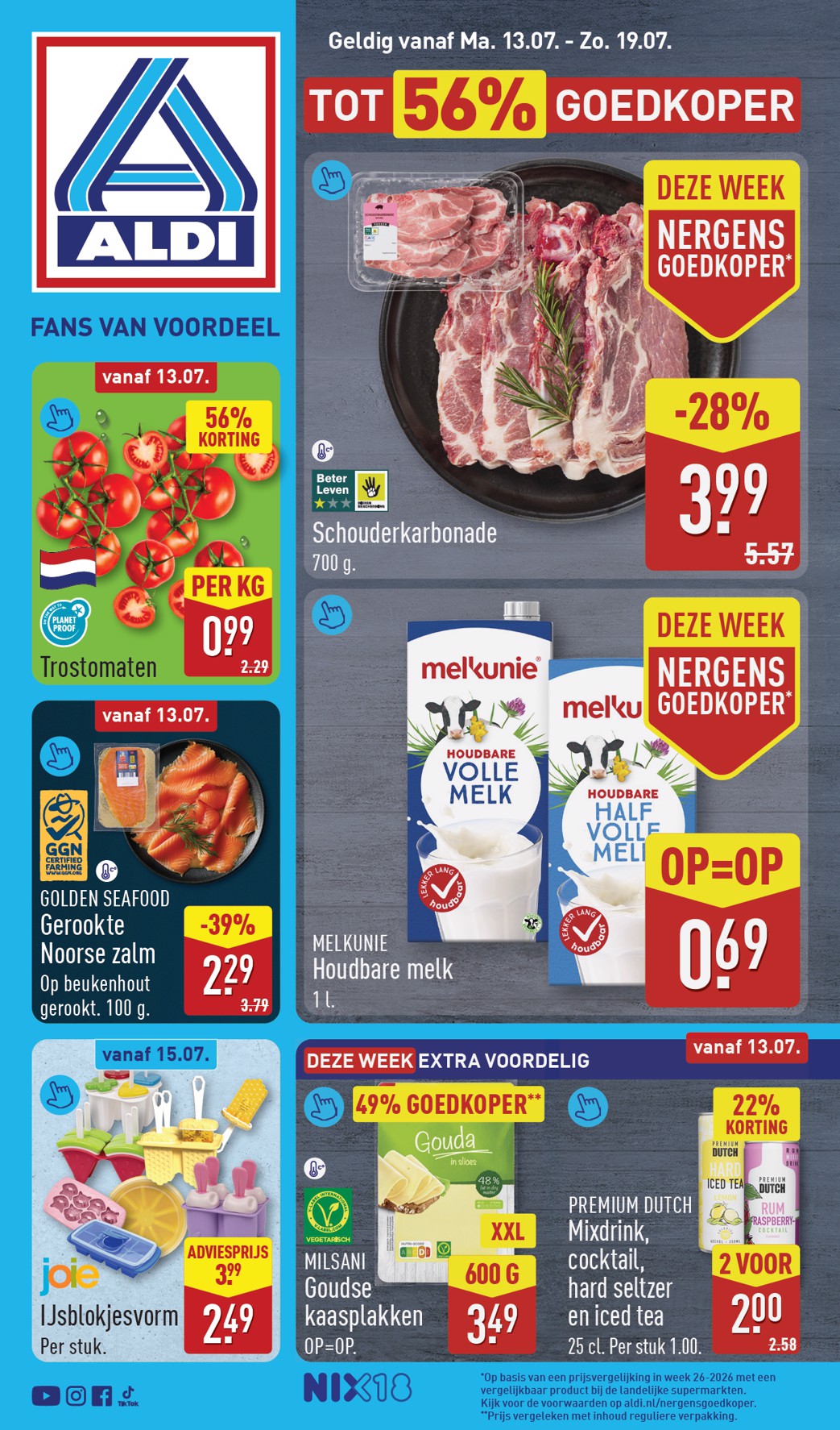 ALDI folder voor volgende week van maandag 13-07-2026 tot zondag 19-07-2026