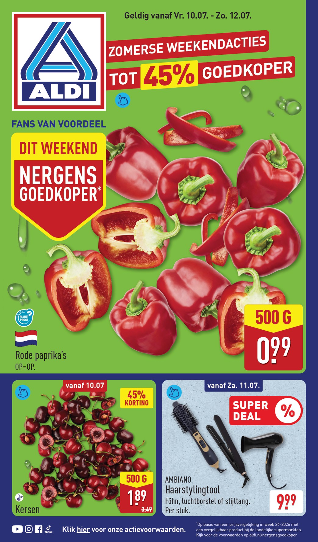 Huidige ALDI - Weekaanbieding folder geldig van vrijdag 10-07-2026 tot zondag 12-07-2026