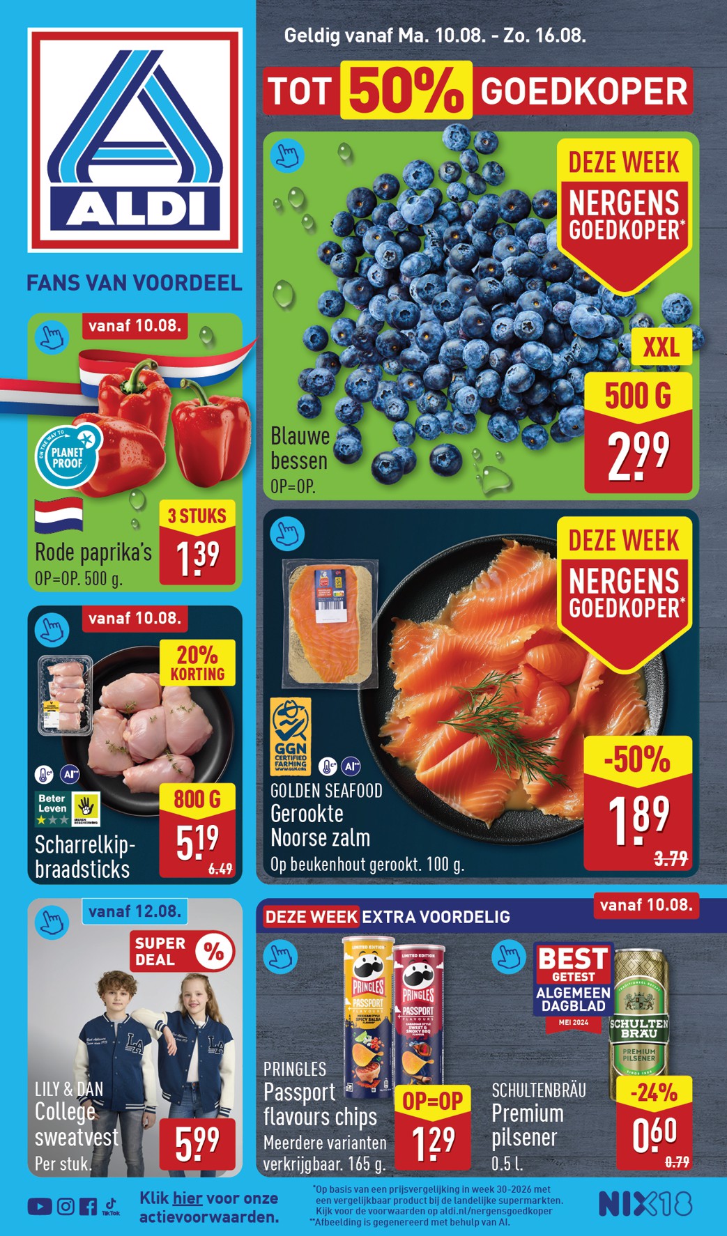 ALDI folder voor volgende week van maandag 10-08-2026 tot zondag 16-08-2026