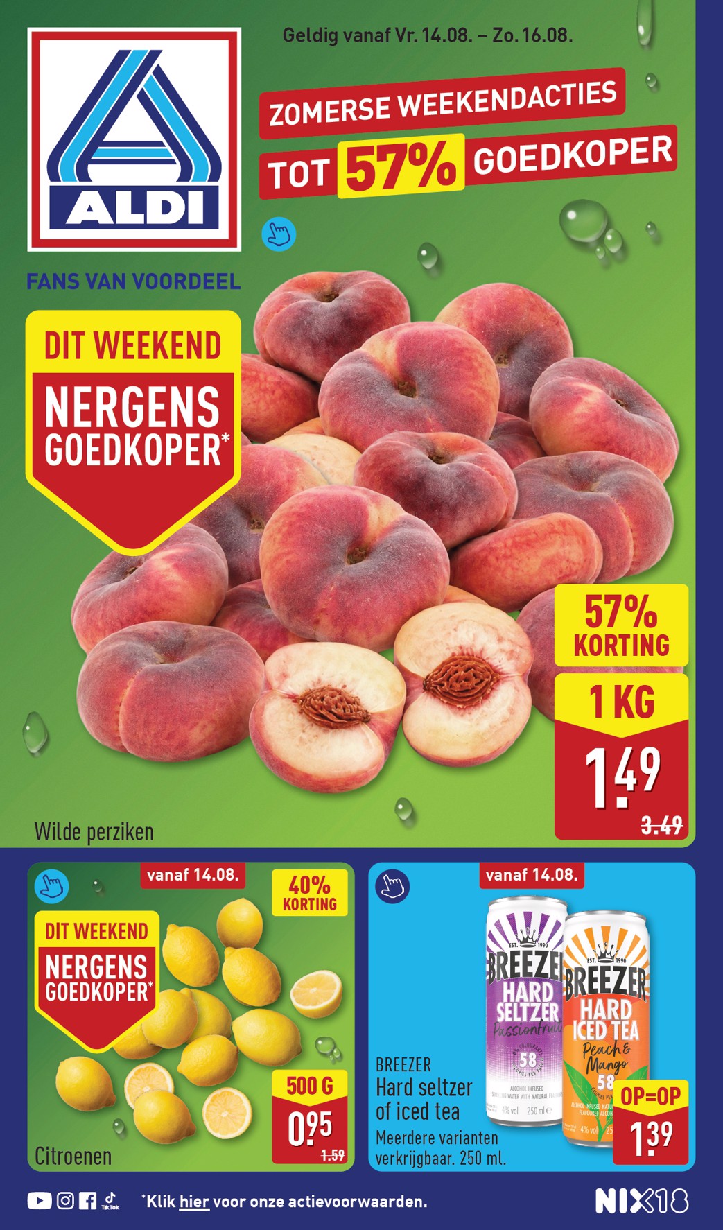 Huidige ALDI - Weekend folder geldig van vrijdag 14-08-2026 tot zondag 16-08-2026
