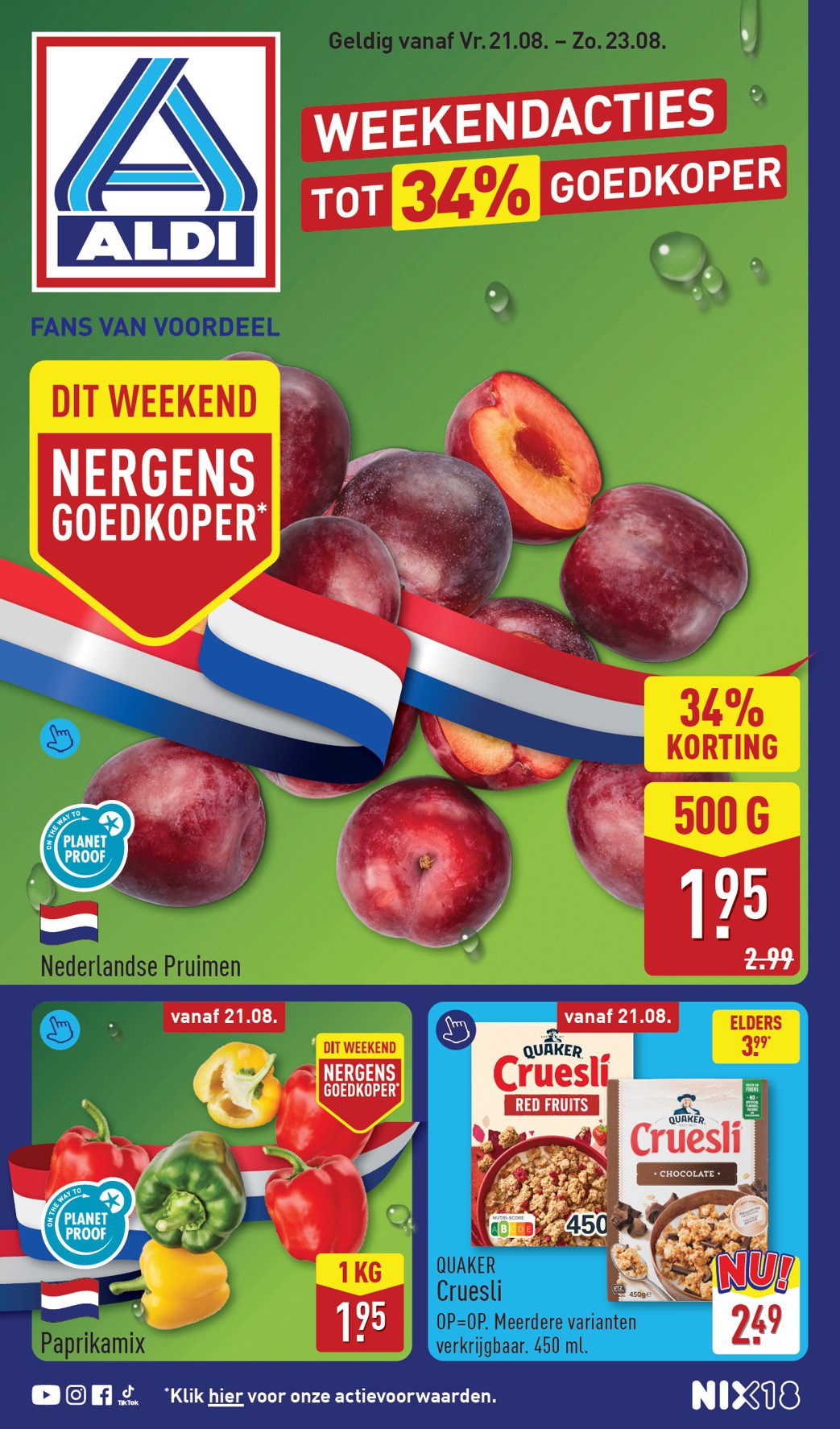 Huidige ALDI - Weekendfolder folder geldig van donderdag 20-08-2026 tot zondag 23-08-2026