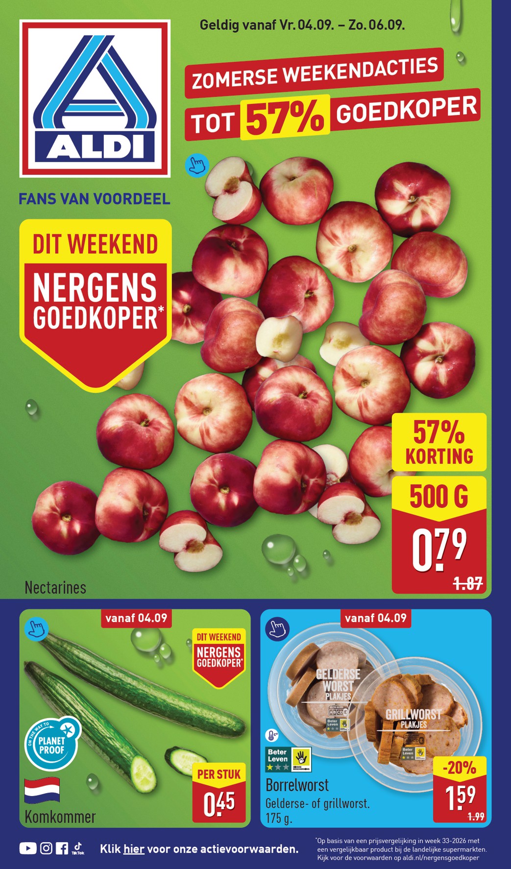ALDI - Weekendfolder folder voor volgende week van vrijdag 04-09-2026 tot zondag 06-09-2026