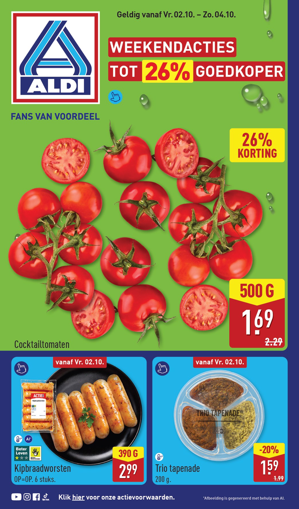 ALDI - Weekend folder voor volgende week van vrijdag 02-10-2026 tot zondag 04-10-2026